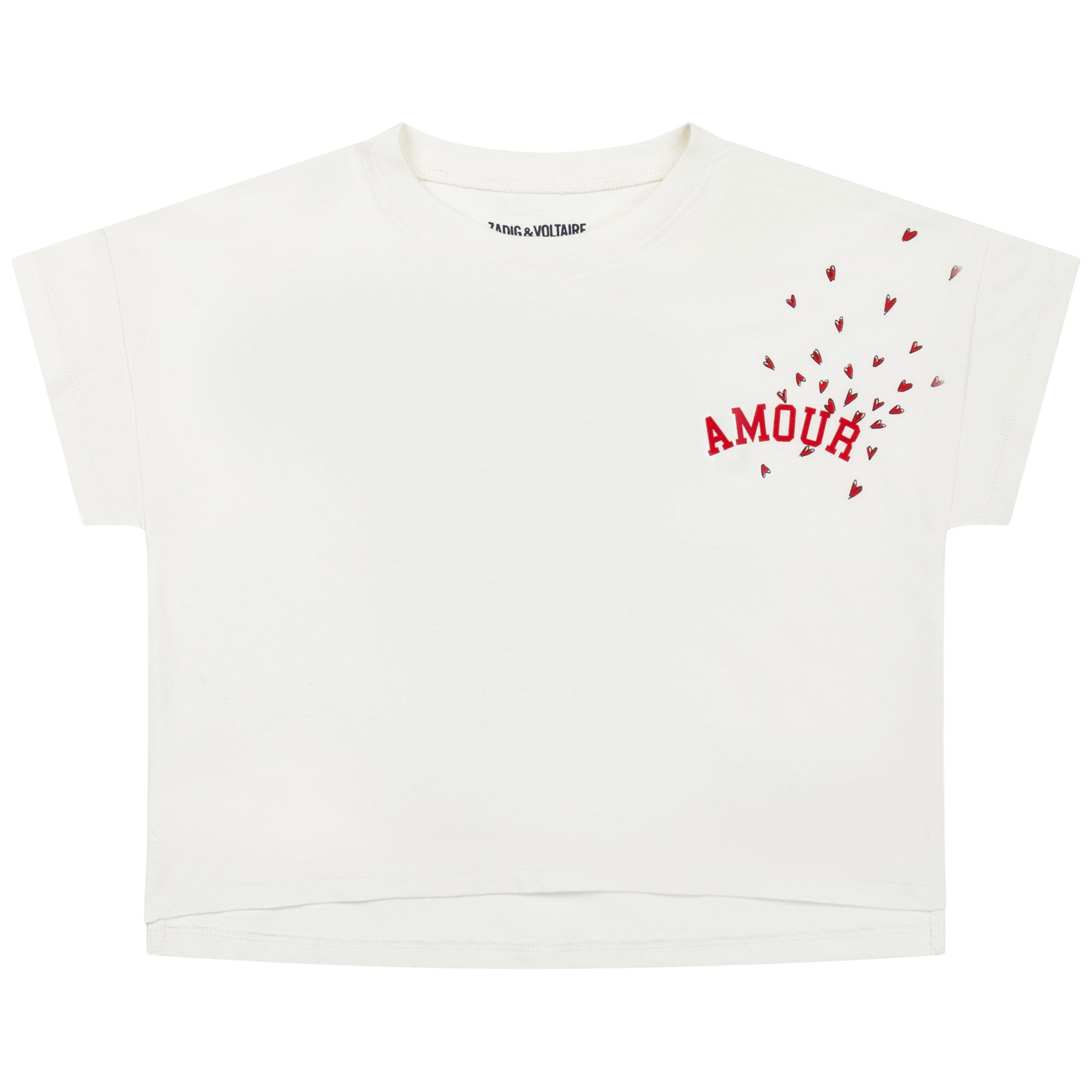 Zadig & Voltaire T-Shirt in creme weiß mit Amour Print T-Shirt Zadig & Voltaire