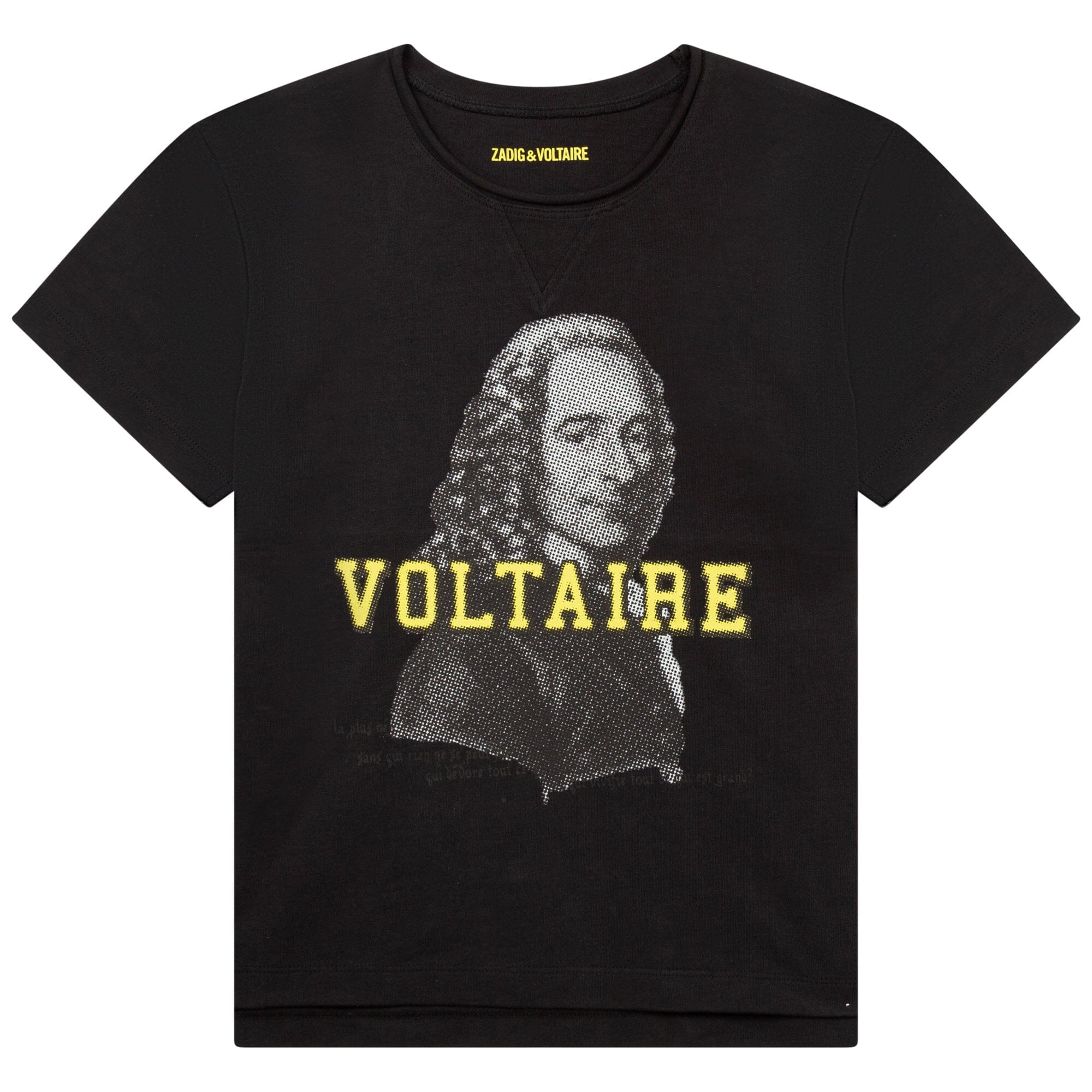 Zadig & Voltaire T-Shirt mit Philosophen Pop-Art Print in dunkelgrau T-Shirt Zadig & Voltaire
