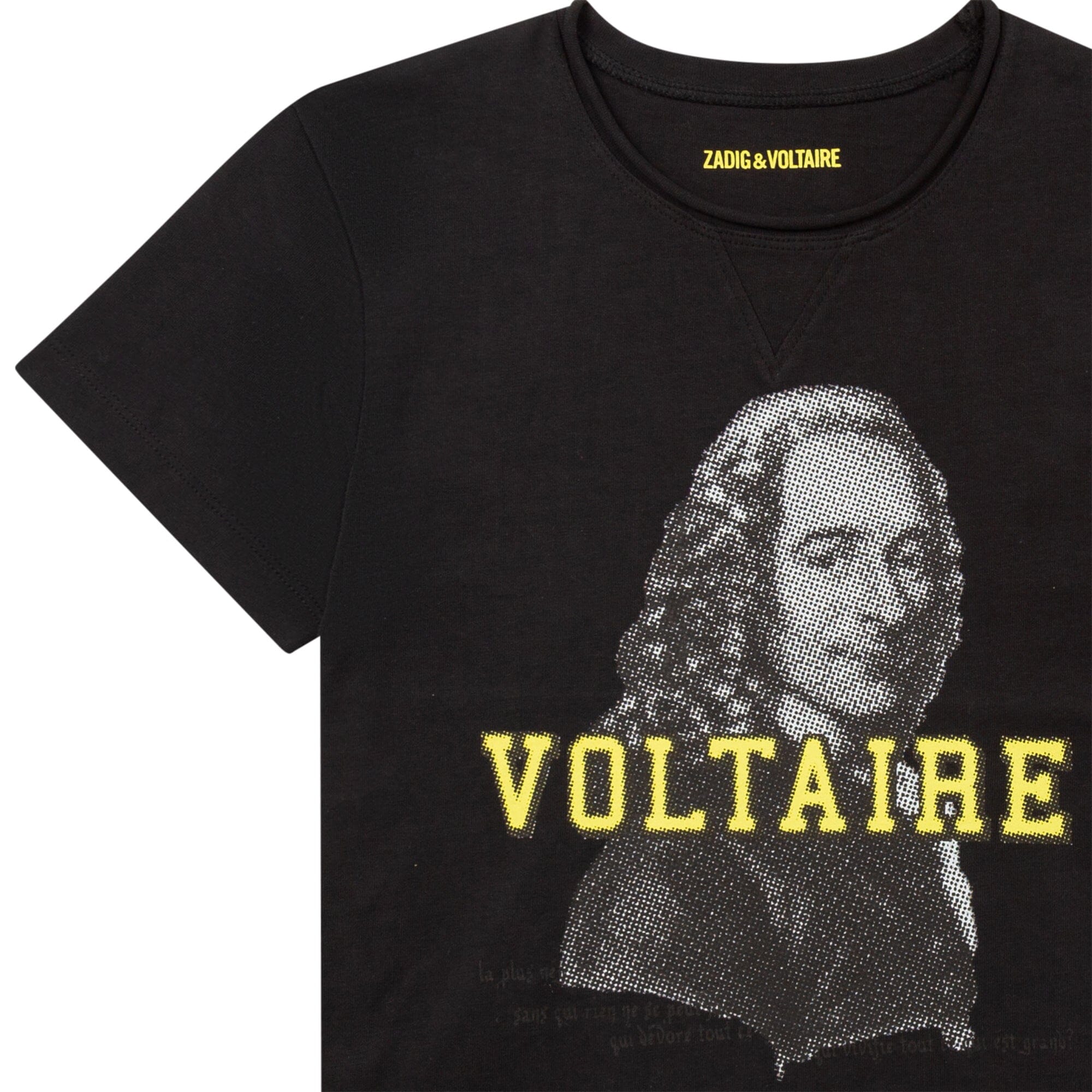Zadig & Voltaire T-Shirt mit Philosophen Pop-Art Print in dunkelgrau T-Shirt Zadig & Voltaire