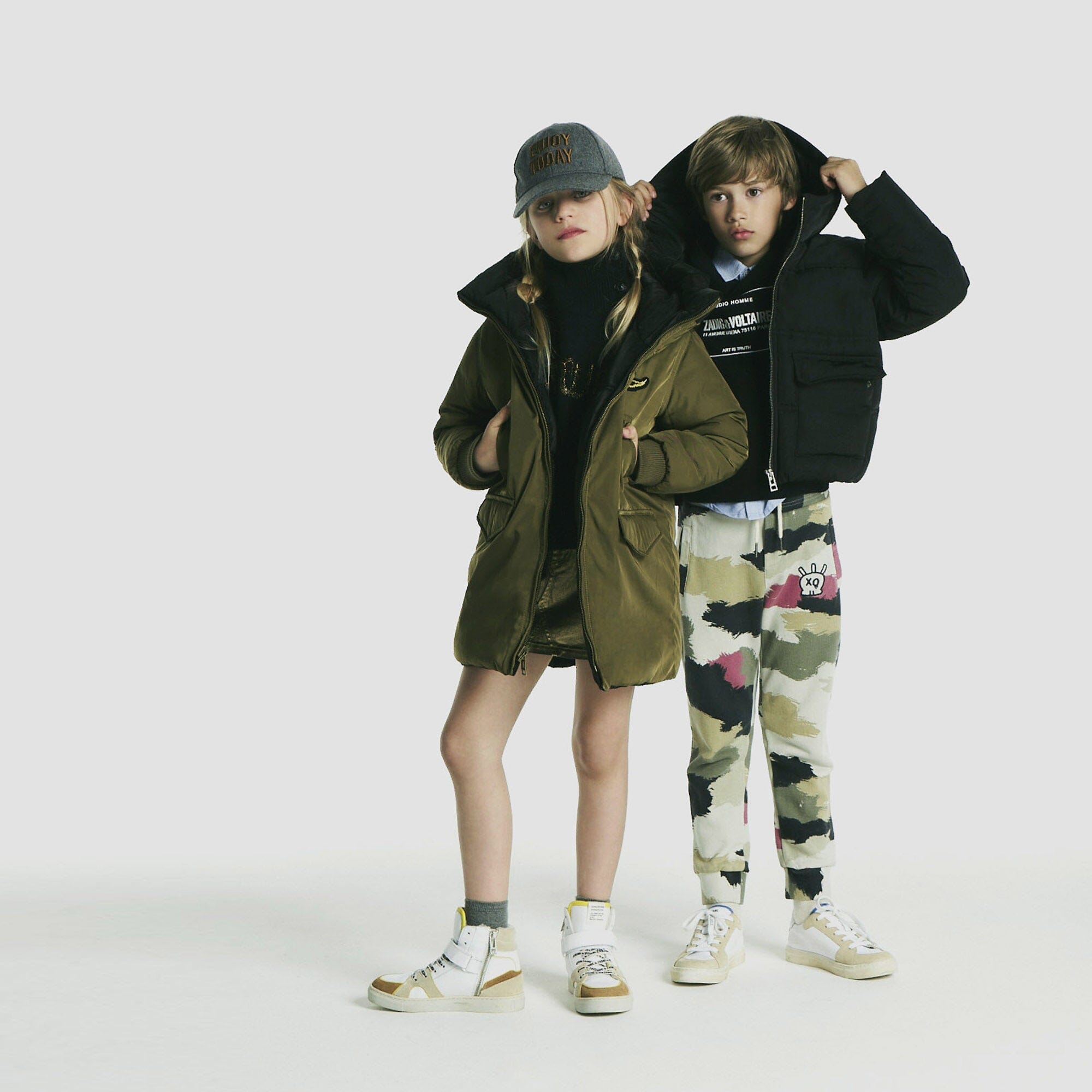 Zadig & Voltaire Jogginghose Camouflage khaki-rot Hose Zadig & Voltaire