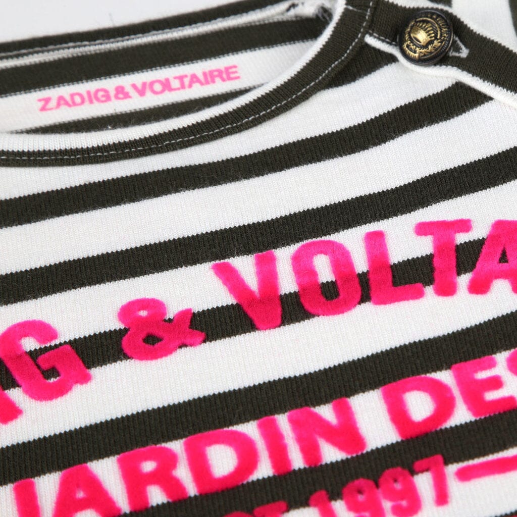 Zadig & Voltaire Kleid khaki creme pink Kleid Zadig & Voltaire