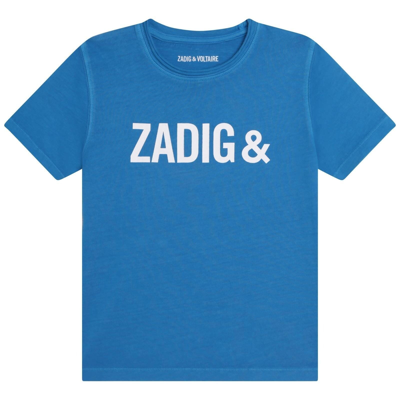 Zadig & Voltaire T-Shirt blau mit Logoaufdruck T-Shirt Zadig & Voltaire