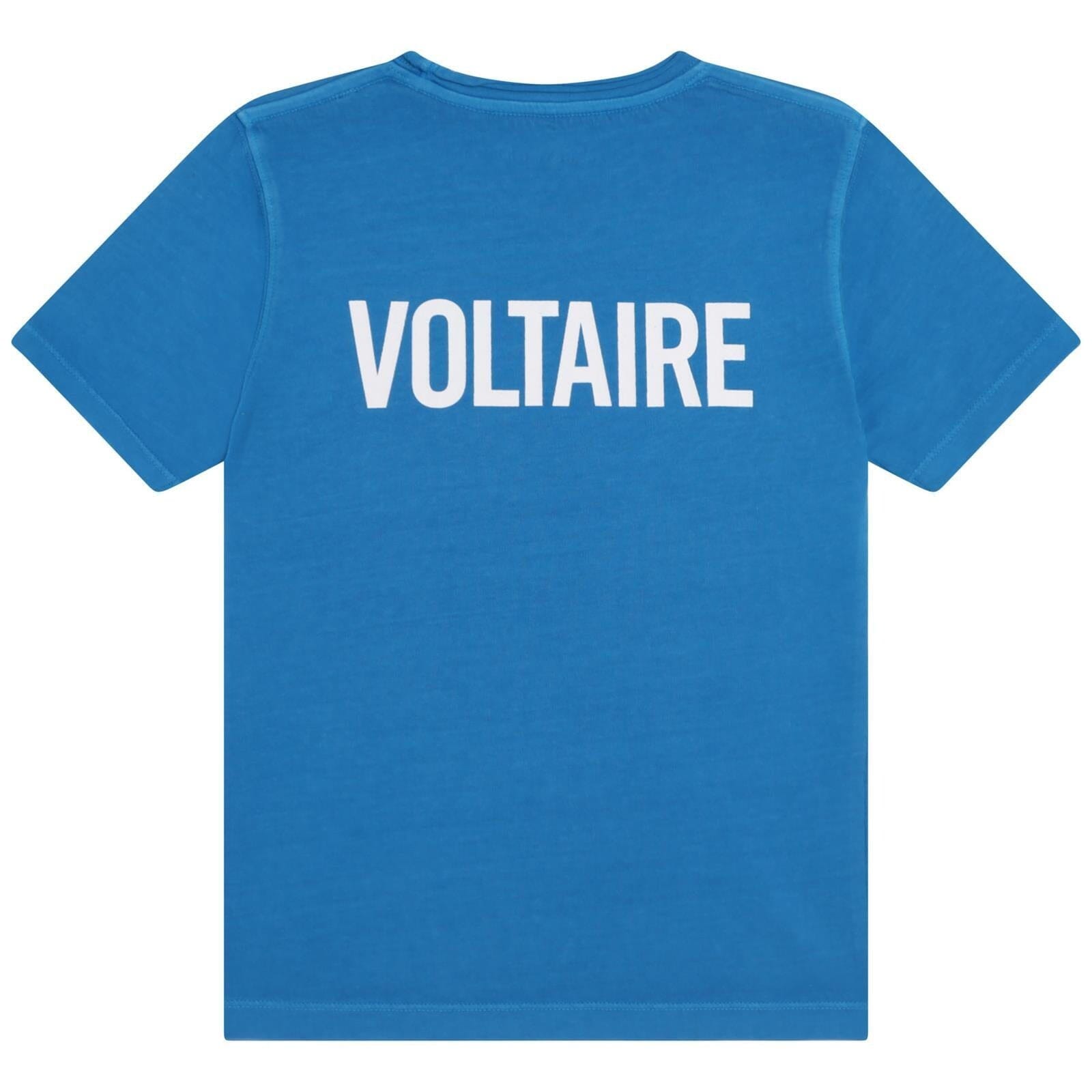 Zadig & Voltaire T-Shirt blau mit Logoaufdruck T-Shirt Zadig & Voltaire