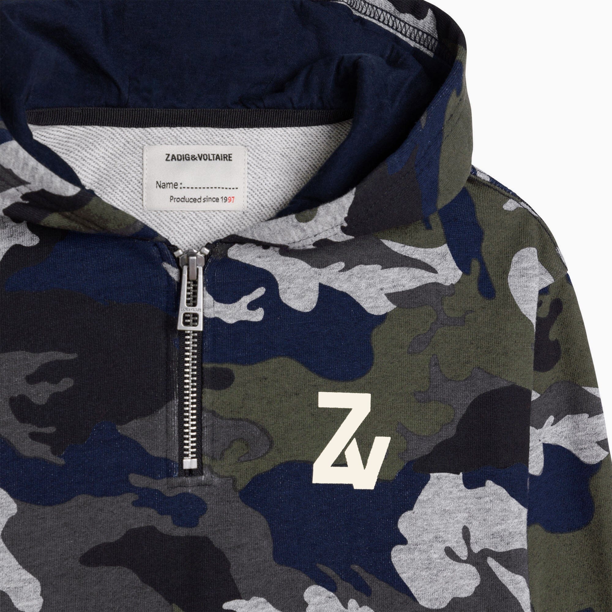 Zadig & Voltaire Kapuzenpullover Camouflage Hoodie Zadig & Voltaire