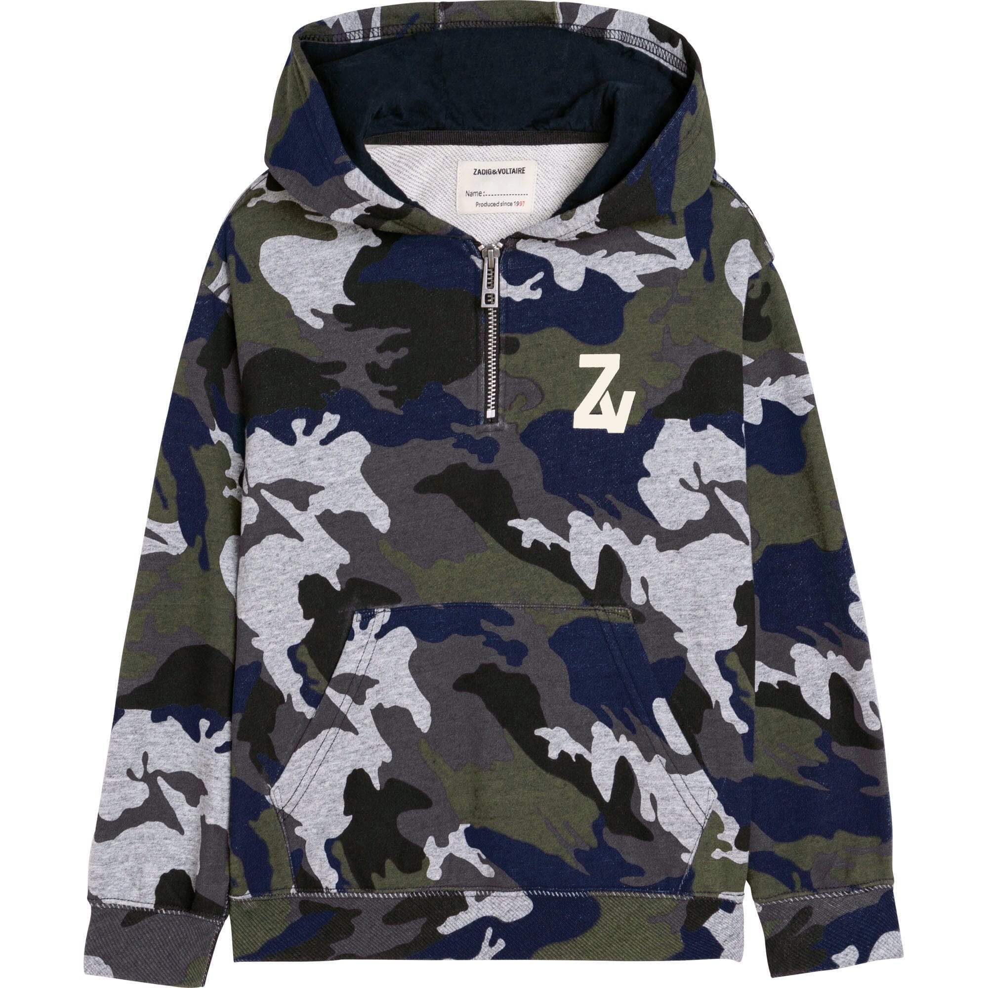 Zadig & Voltaire Kapuzenpullover Camouflage Hoodie Zadig & Voltaire