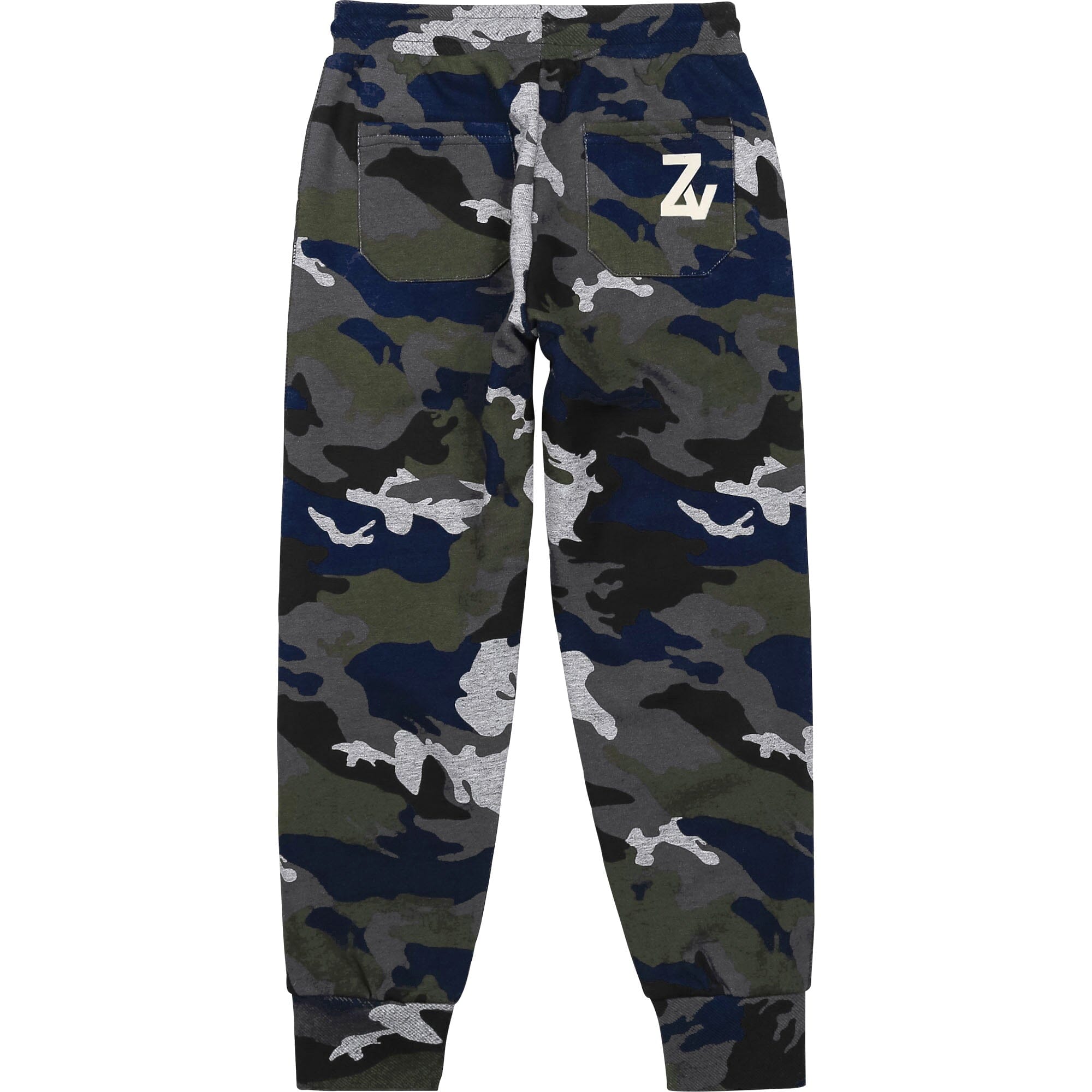 Zadig & Voltaire Jogginghose Camouflage blue khaki Jogginghose Zadig & Voltaire