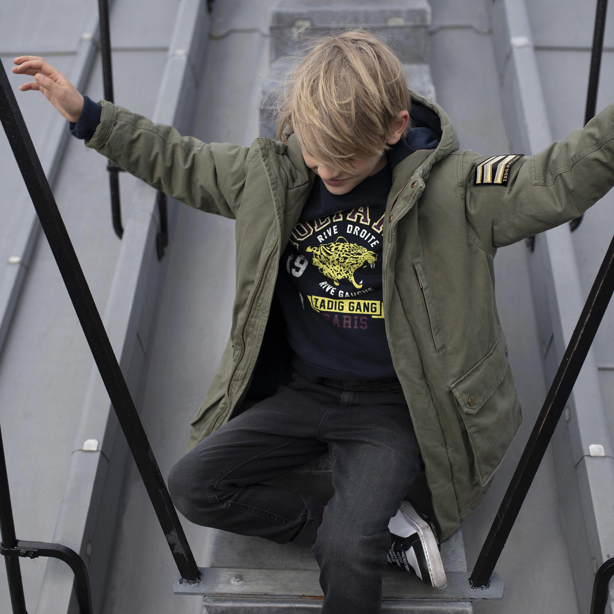 Zadig & Voltaire Sweatshirt nachtblau wild cats Sweatshirt Zadig & Voltaire