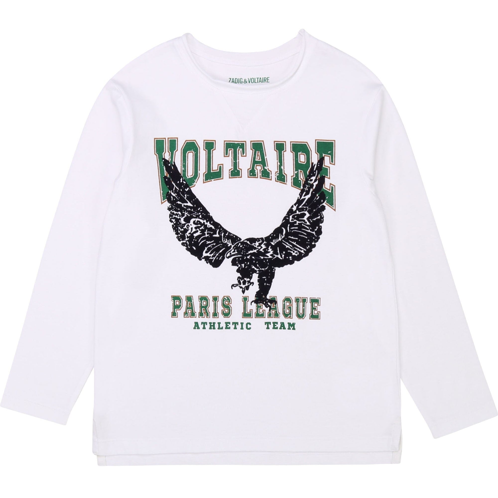 Zadig & Voltaire Longsleeve Adler weiß Paris League Langarmshirt Zadig & Voltaire