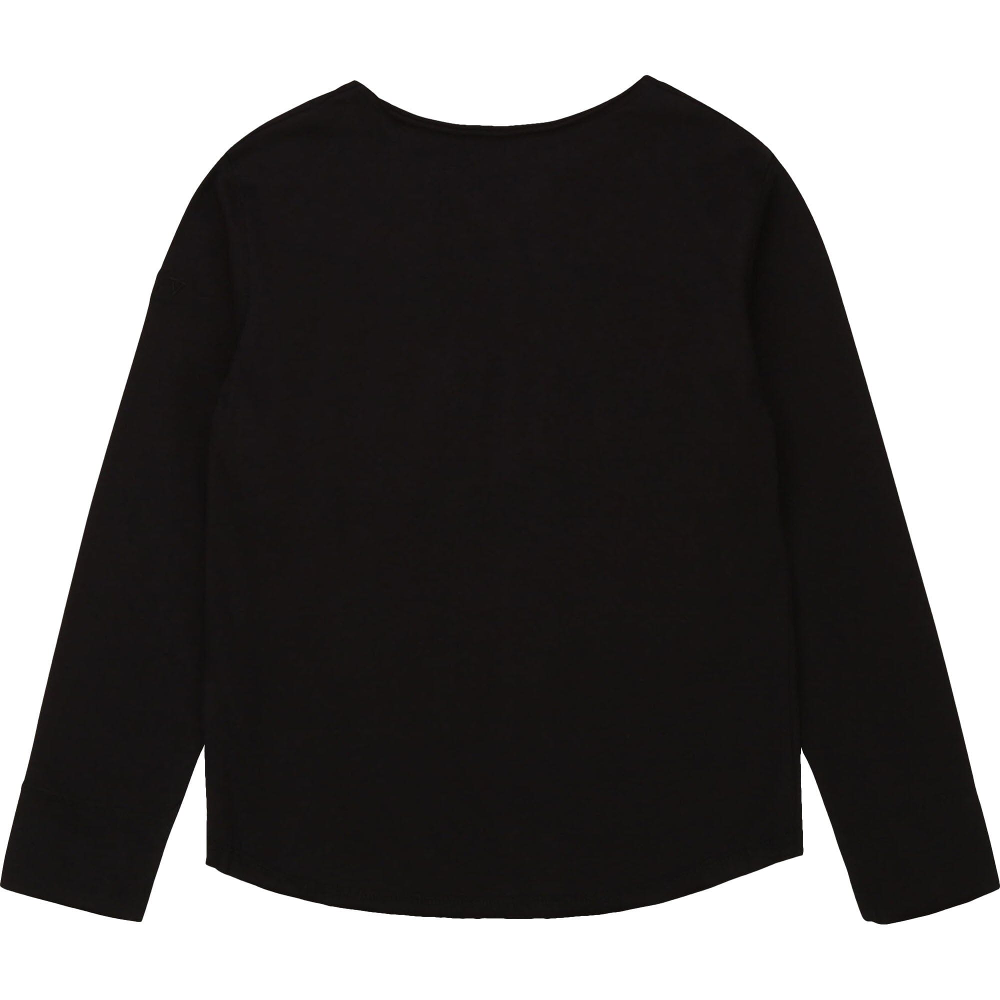 Zadig & Voltaire Longsleeve schwarz mit Glitzer Logo Langarmshirt Zadig & Voltaire