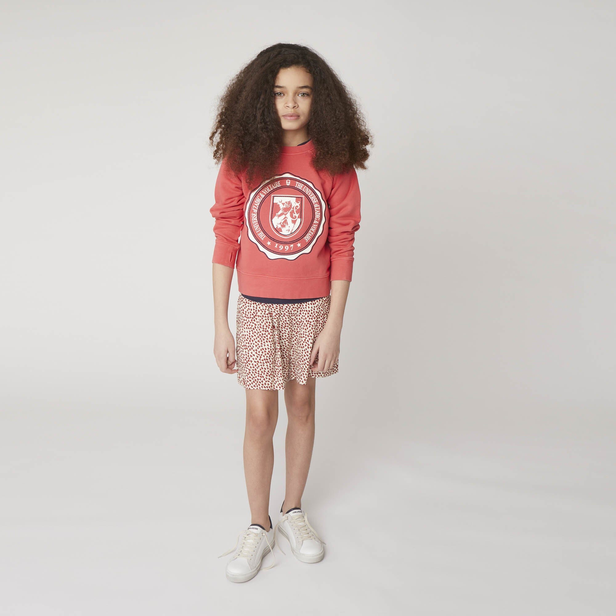 Zadig & Voltaire Viskose Shorts mit allover Herzen Print Shorts Zadig & Voltaire