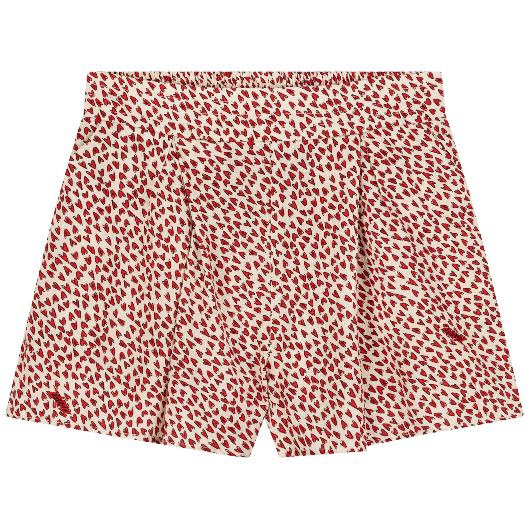 Zadig & Voltaire Viskose Shorts mit allover Herzen Print Shorts Zadig & Voltaire