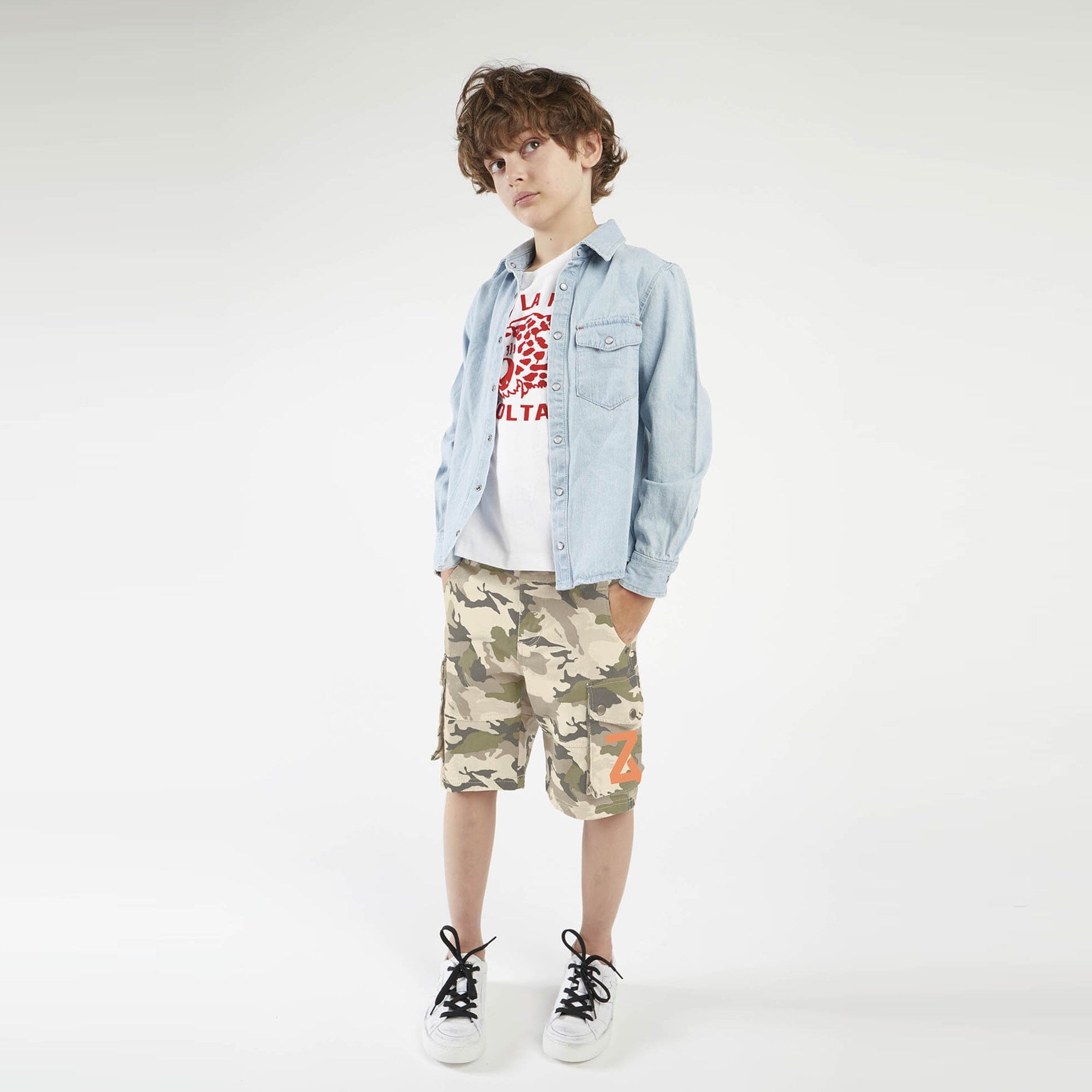 Zadig & Voltaire T-Shirt mit Flockprint Leopard weiß T-Shirt Zadig & Voltaire