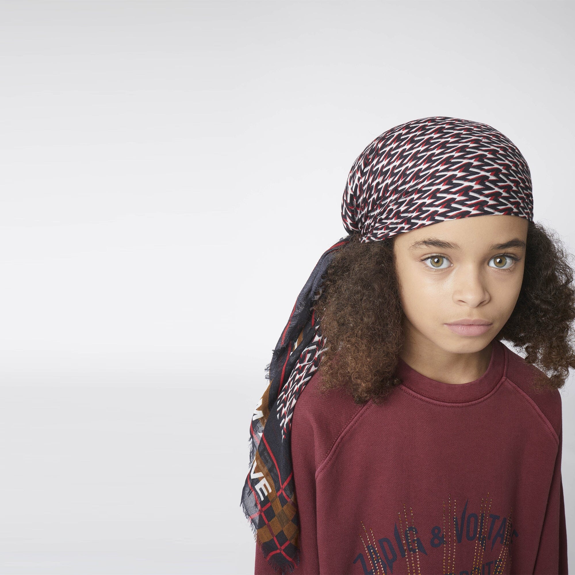 Zadig & Voltaire Schal Tuch Allover Monogramm Print Tücher und Schals Zadig & Voltaire