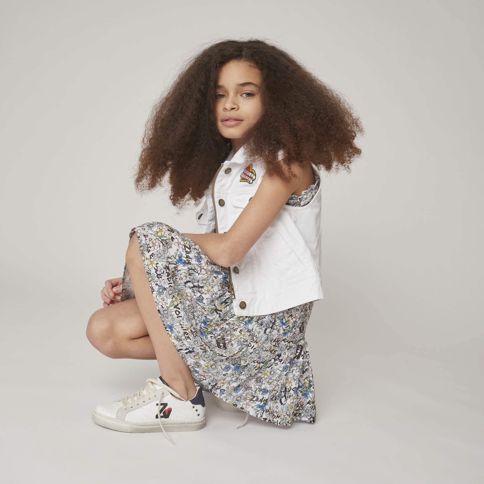 Zadig & Voltaire Baumwoll-Crêpe-Kleid mit Blumenmuster Kleid Zadig & Voltaire