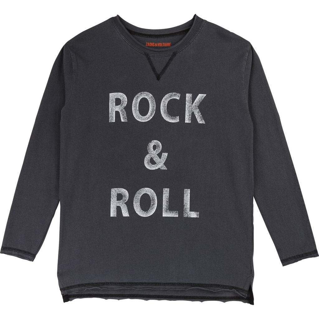 Zadig & Voltaire Longsleeve Rock & Roll schwarz Langarmshirt Zadig & Voltaire