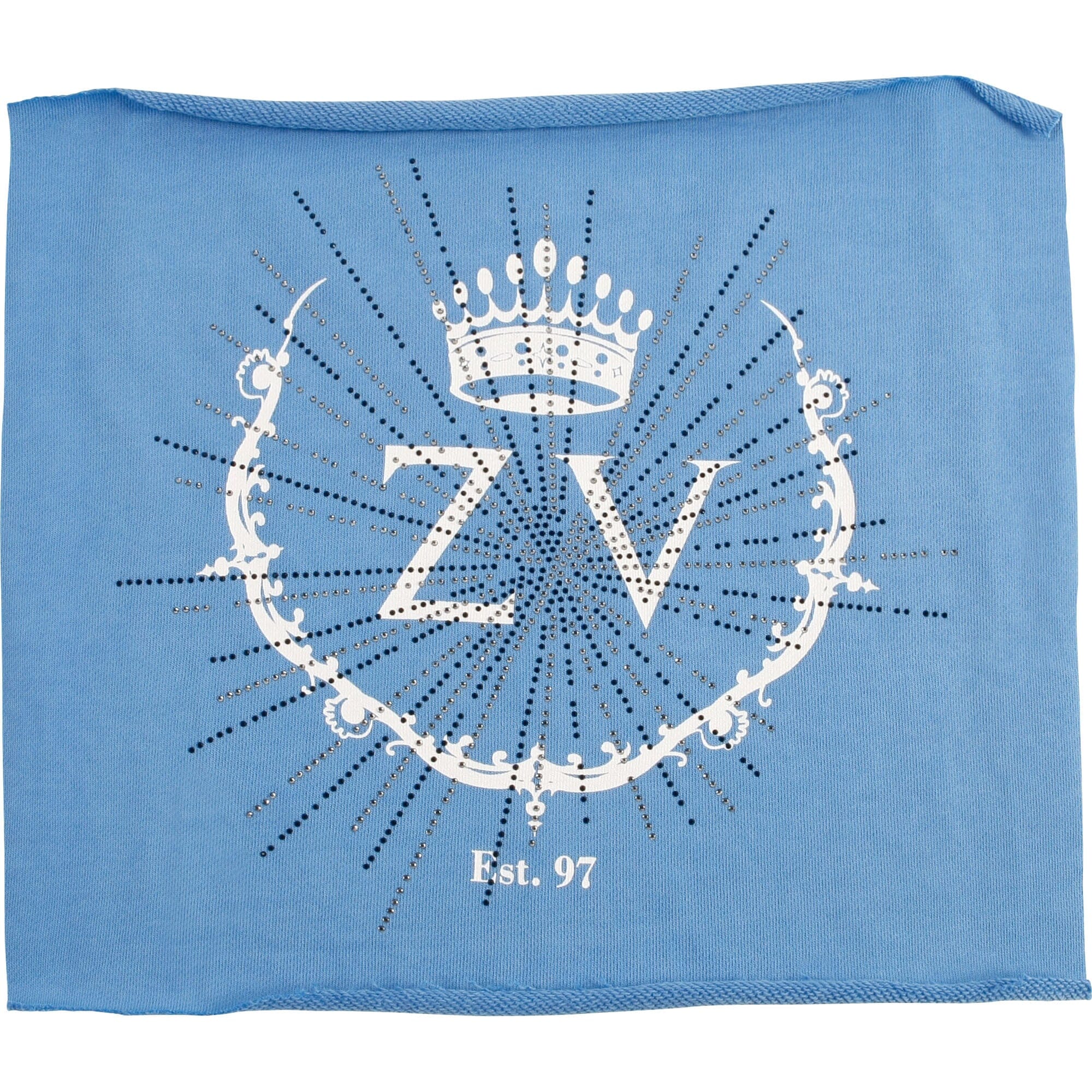 Zadig & Voltaire Sweatshirt blau mit Markenkürzel und Strass Sweatshirt Zadig & Voltaire