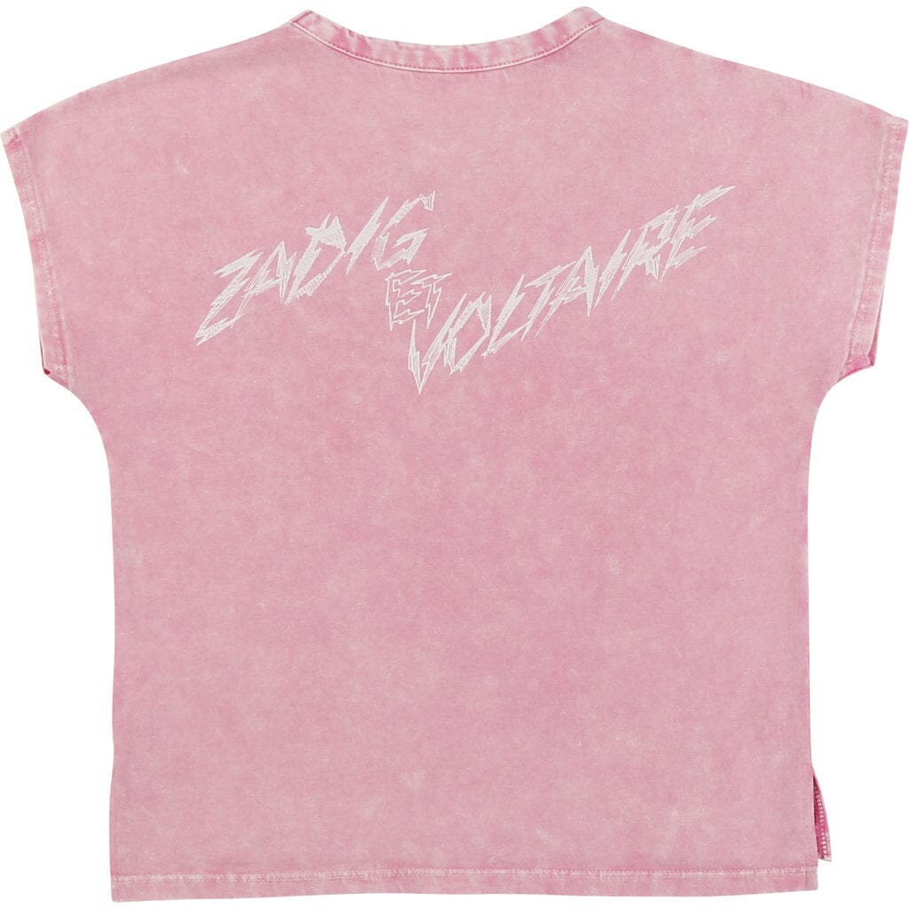 Zadig & Voltaire T-Shirt Gitarren rosa T-Shirt Zadig & Voltaire