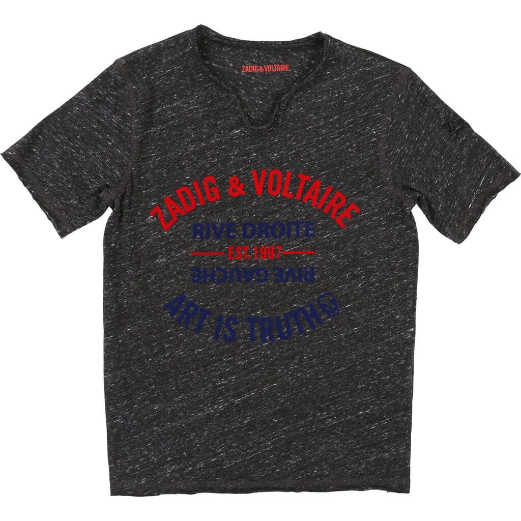 Zadig & Voltaire T-Shirt schwarz meliert T-Shirt Zadig & Voltaire