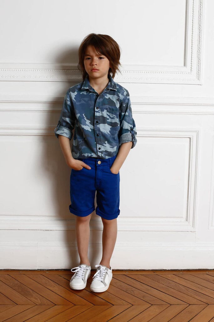 Zadig & Voltaire Hemd mit Camouflage blau Hemd Zadig & Voltaire