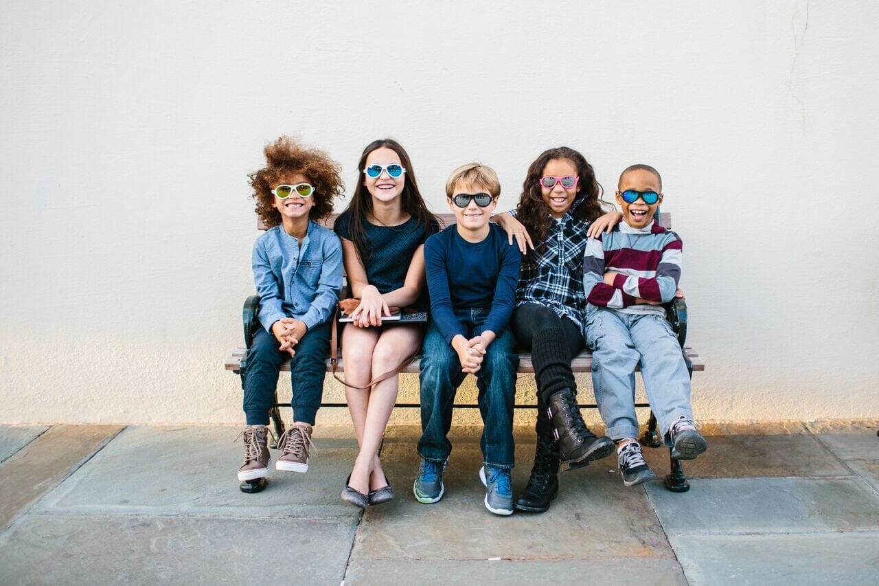 Babiators Polarisierte Sonnenbrille für Kinder Weiss Wicked White Sonnenbrillen Babiators 