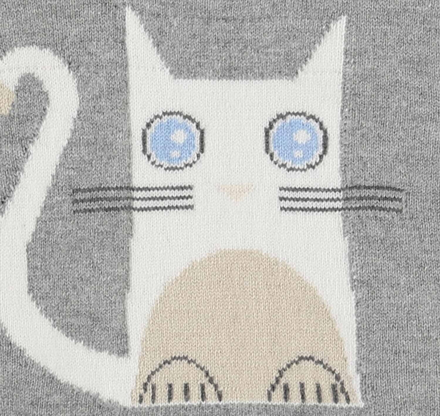 KARL LAGERFELD Baby Strickpullover Choupette grau Pullover Karl Lagerfeld 