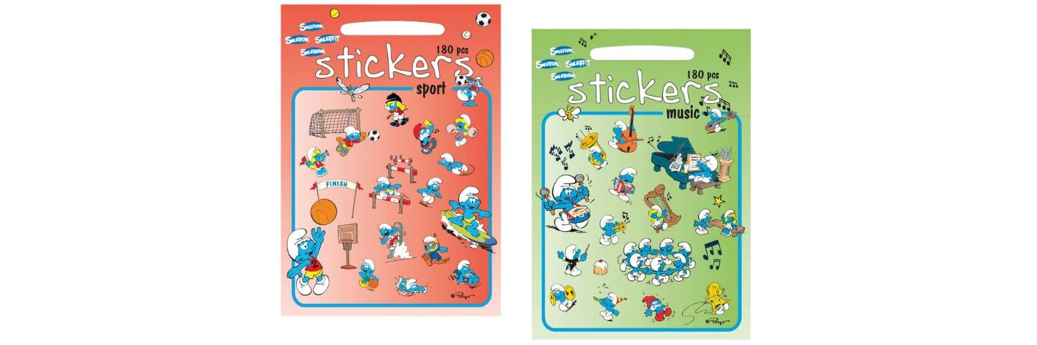 2 Schlümpfe Sticker Sets im Bundle bundle BARBO TOYS 