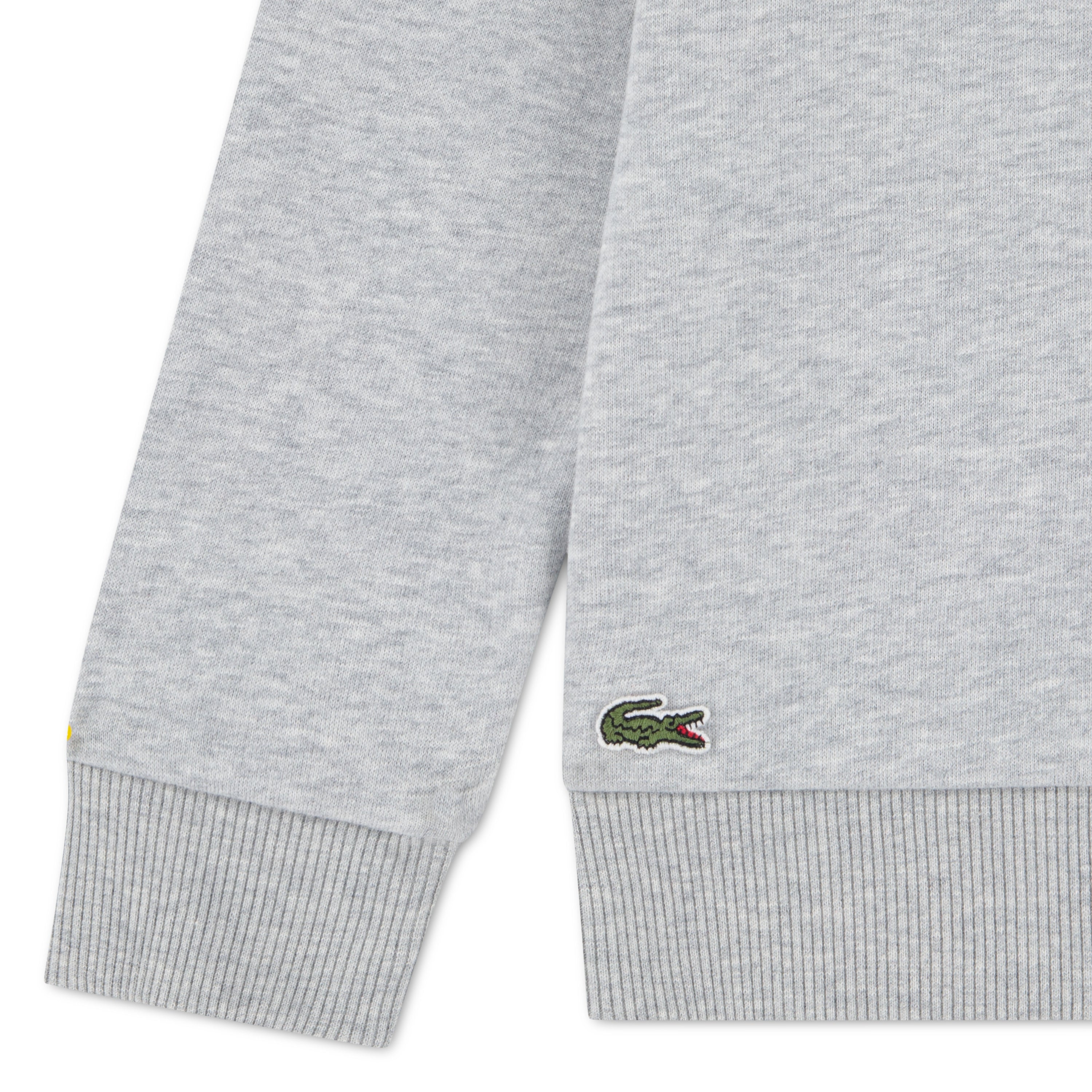 Lacoste Kids Sweatshirt grau Heather mit XXL-Krokodil