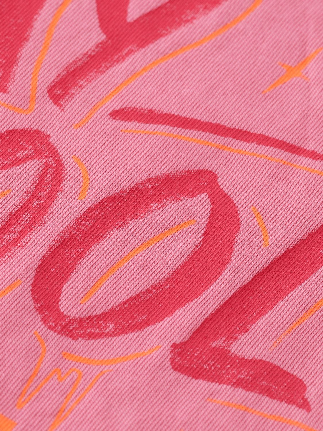 SCOTCH & SODA Mädchen T-Shirt in Rosa – Cropped Fit mit Sommerprint T-Shirt Scotch & Soda 