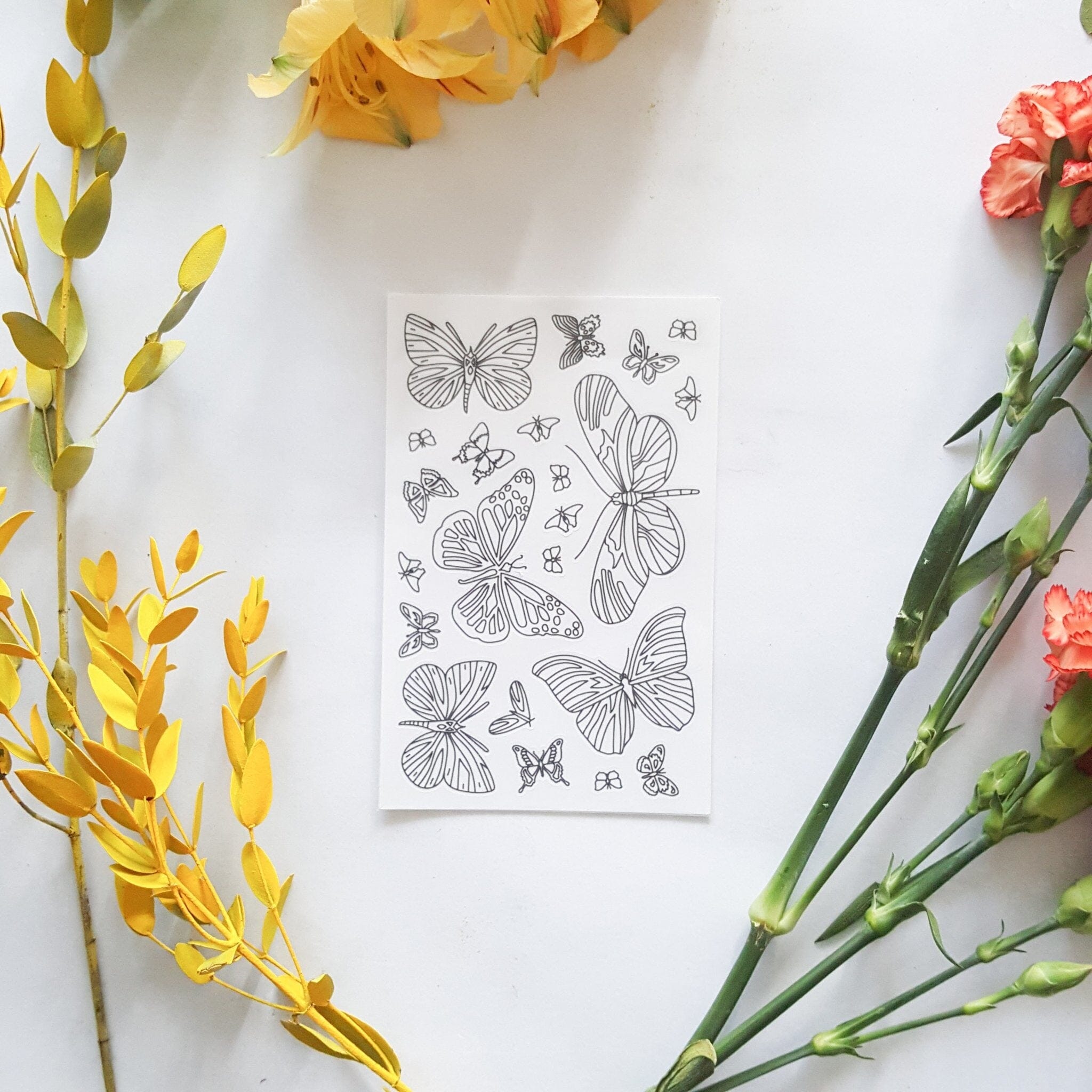 Anna Grunduls Design Butterfly Coloring Stickers Sticker / Aufkleber Anna Grunduls Design 