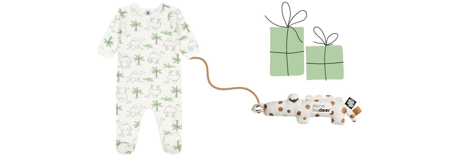 Baby unisex Strampler & Greifling Bundle -20% bundle Coolkids-Store 