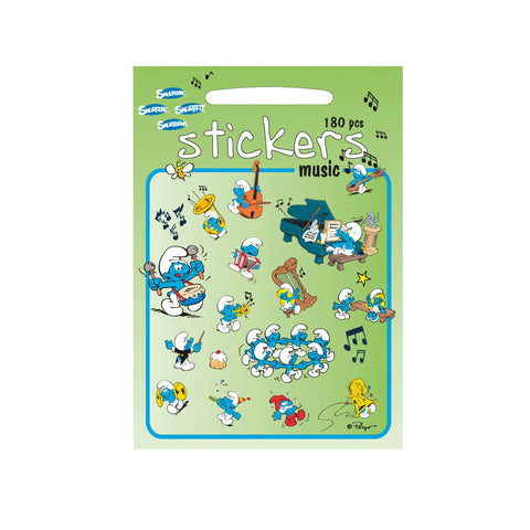 Barbo Toys Aufkleber - ©Smurf / Schlümpfe - Musik Sticker / Aufkleber BARBO TOYS 