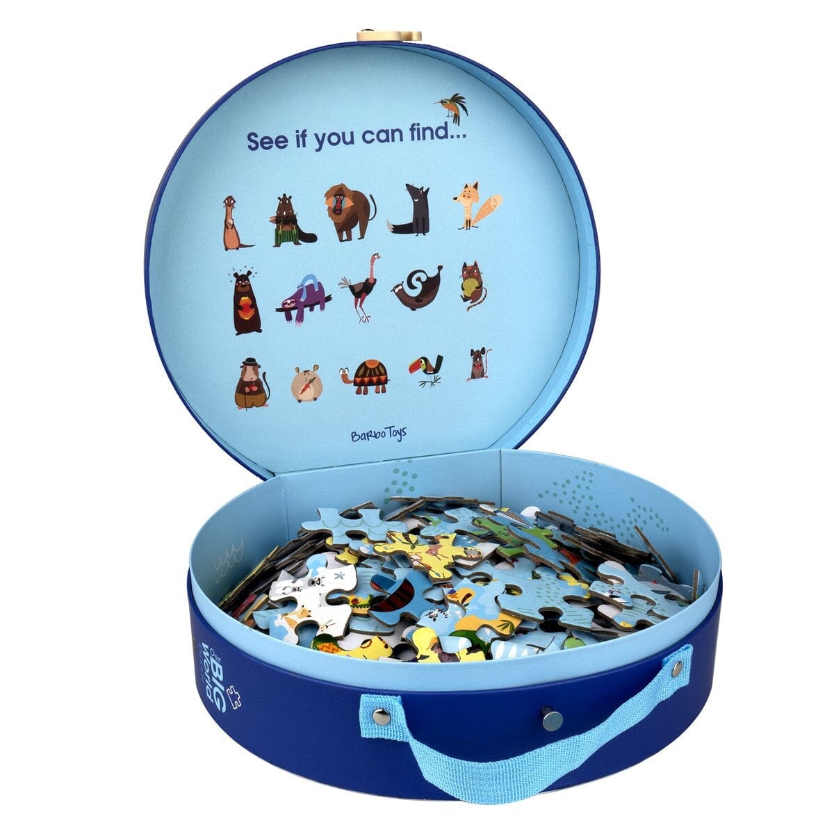 puzzlekoffer aufbewahrung Barbo Toys Weltkarte Puzzle Koffer