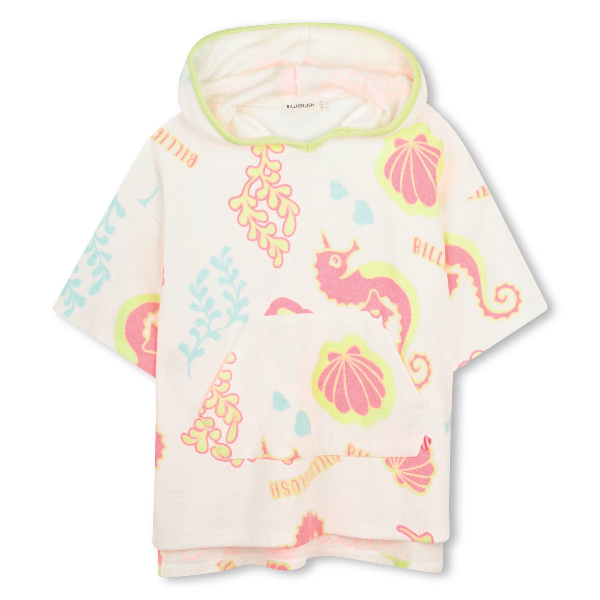 Billieblush Badeponcho mit Kapuze – Elfenbein Badeponcho Billieblush 4 Jahre (98-104) 