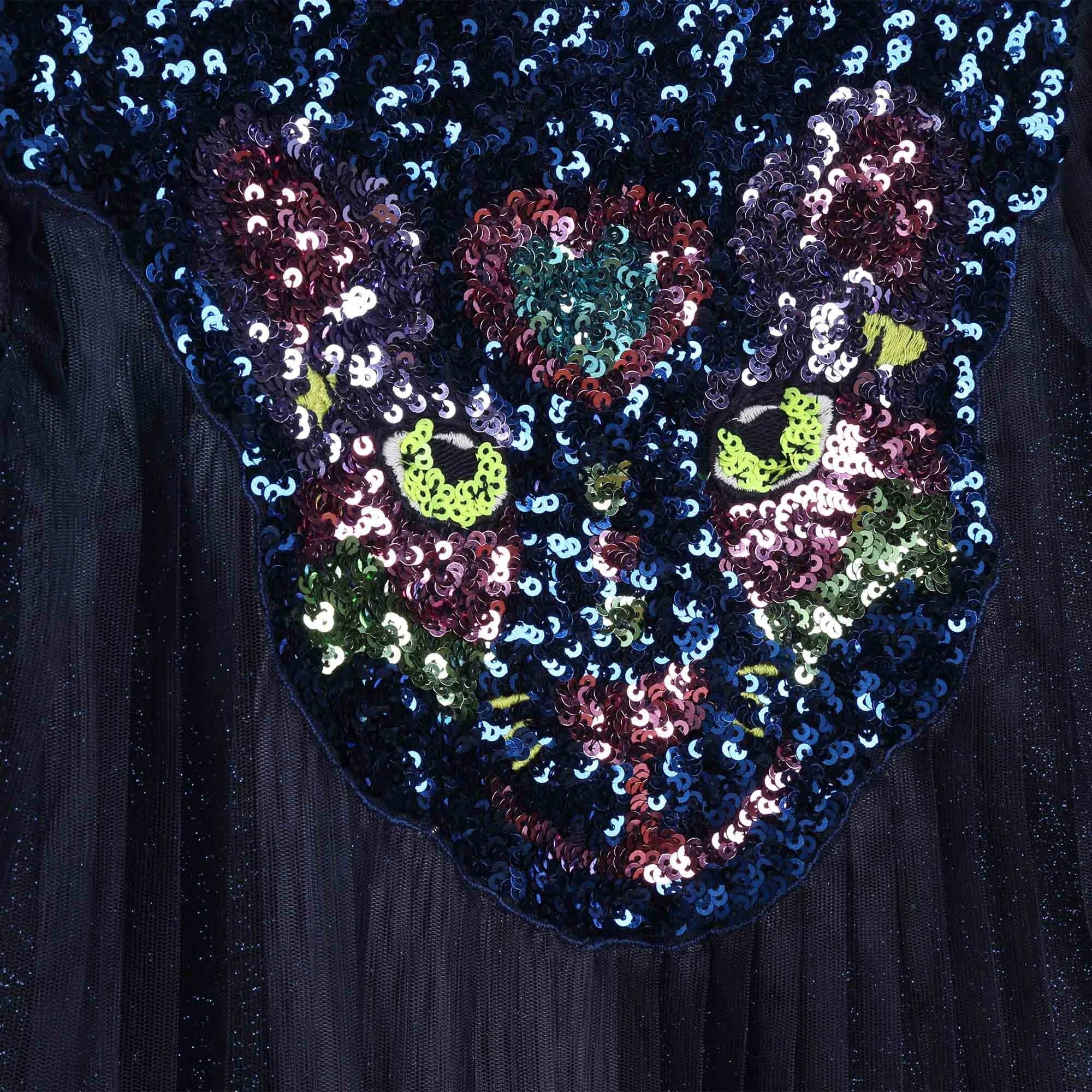 Billieblush Kleid navy mit Glitzer und Strasssteinchen Kleid Billieblush 