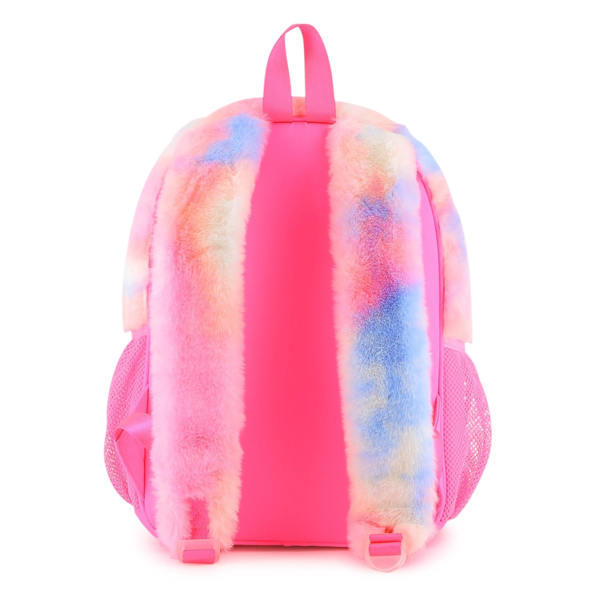 BILLIEBLUSH Flauschiger Rucksack Schultasche mit Herz, Stern & Regenbogen, bunt Rucksäcke Billieblush 