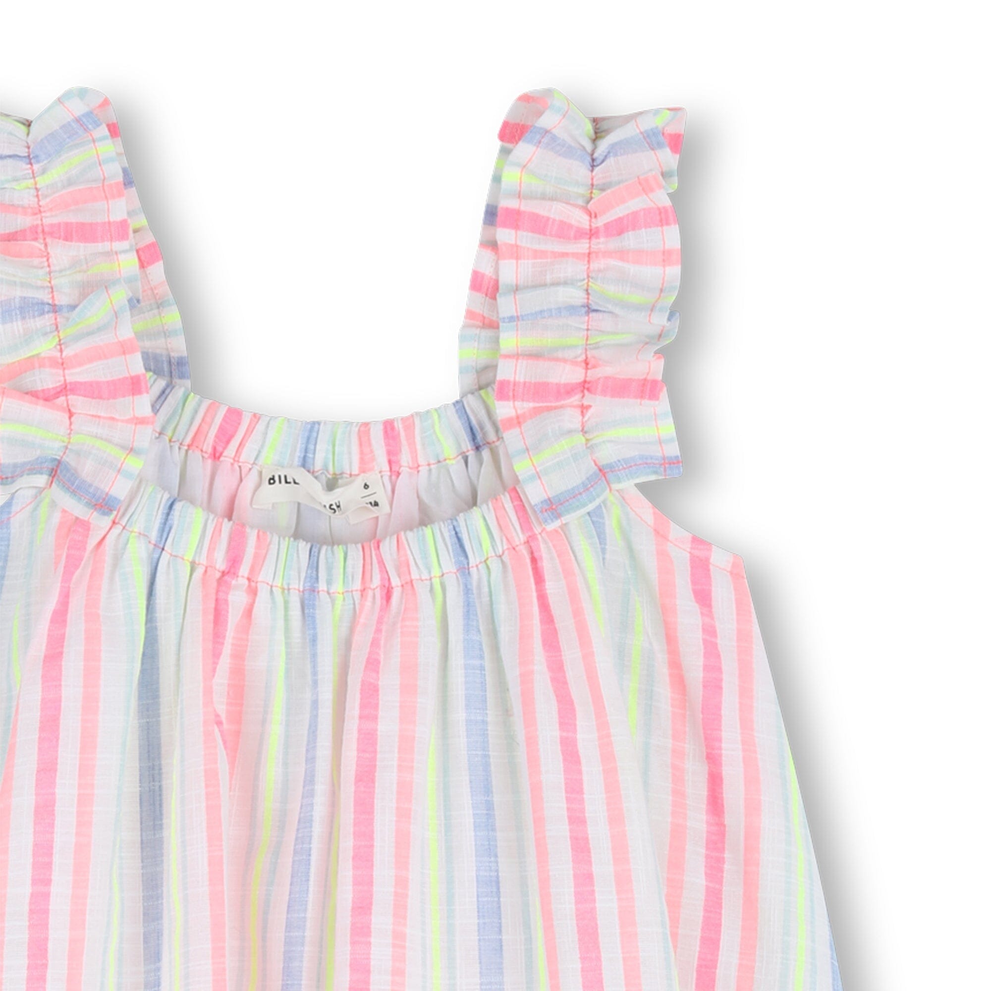 BILLIEBLUSH Gestreiftes Kleid mit Volants & Pailletten – Bunt Kleid Billieblush 