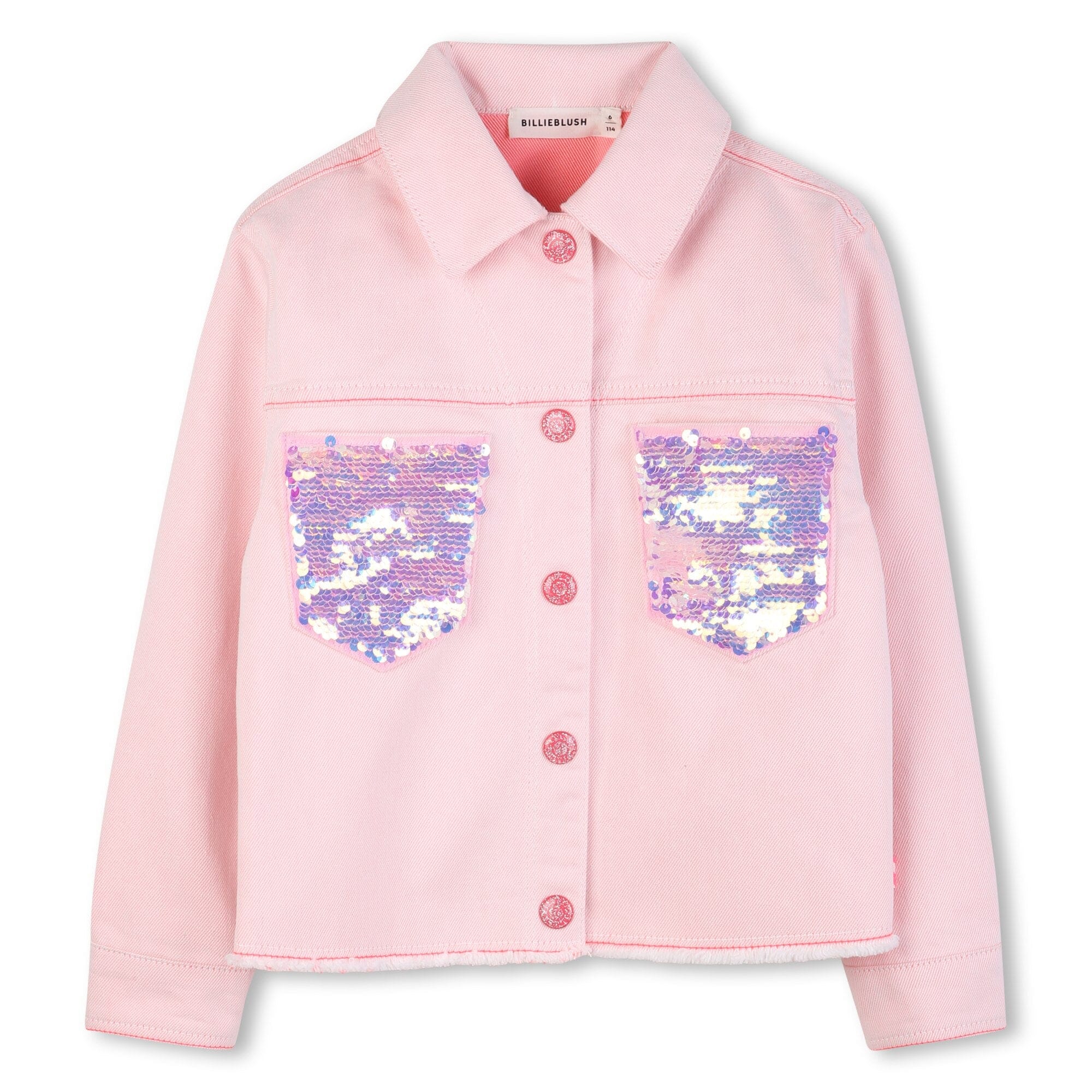 BILLIEBLUSH Jacke mit Pailletten-Taschen – für glitzernde Auftritte im Alltag. Jacke Billieblush 5 Jahre ( 104-110 ) 