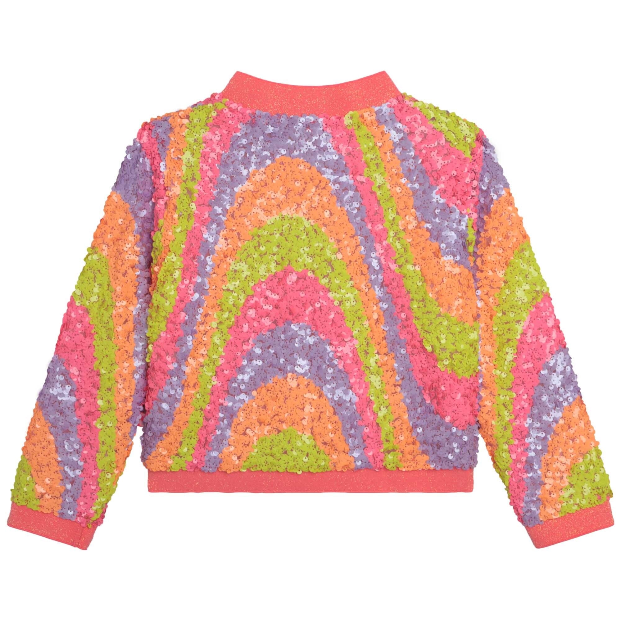 Billieblush schillernde neon Pailletten Bomberjacke Jacke Billieblush 