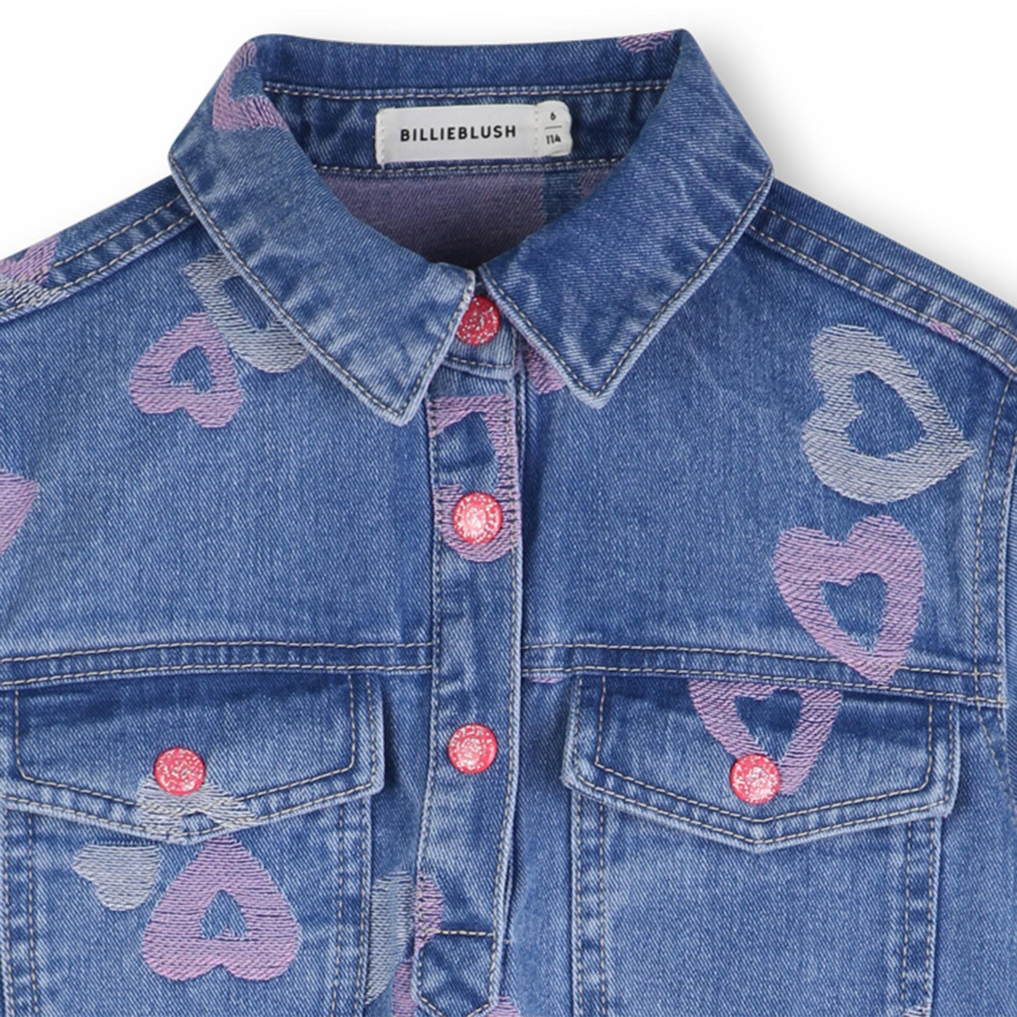 BILLIEBLUSH Jeanskleid „Janim“ – Denim-Liebling mit Herzprint. Kleid Billieblush 