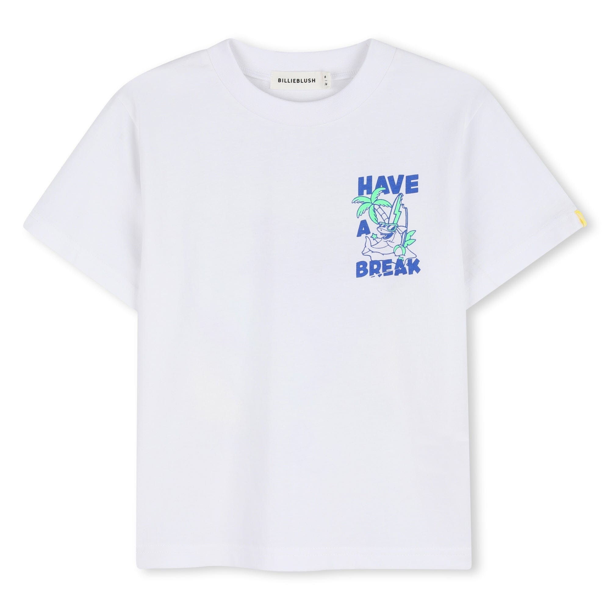 BILLIEBLUSH Jungen Kurzarm-T-Shirt – Weiß „Have A Break“ T-Shirt Billieblush 4 Jahre ( 98-104 ) 