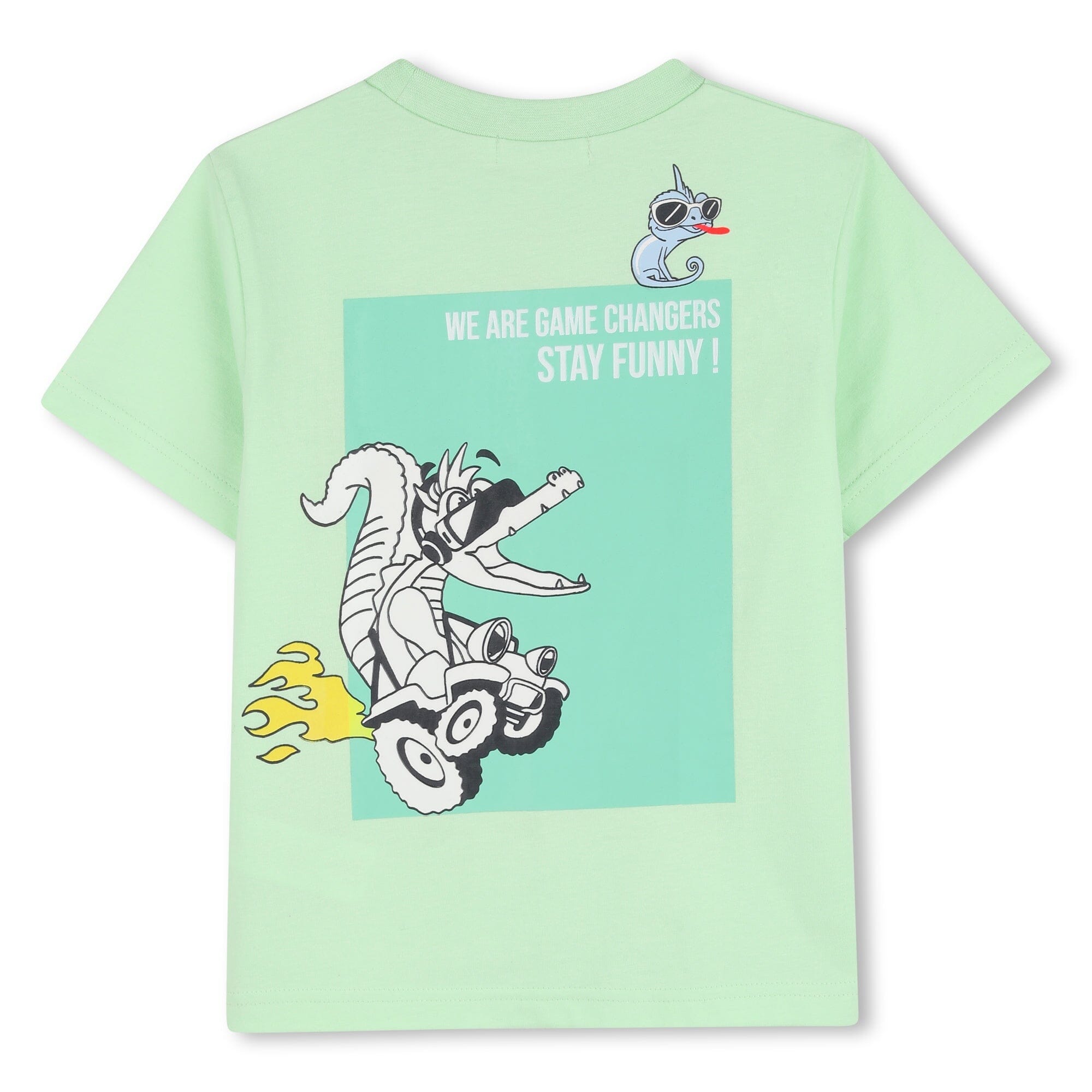 Billieblush Jungen T-Shirt -Stay Cool-in hellgrün mit großem Rückenprint T-Shirt Billieblush 