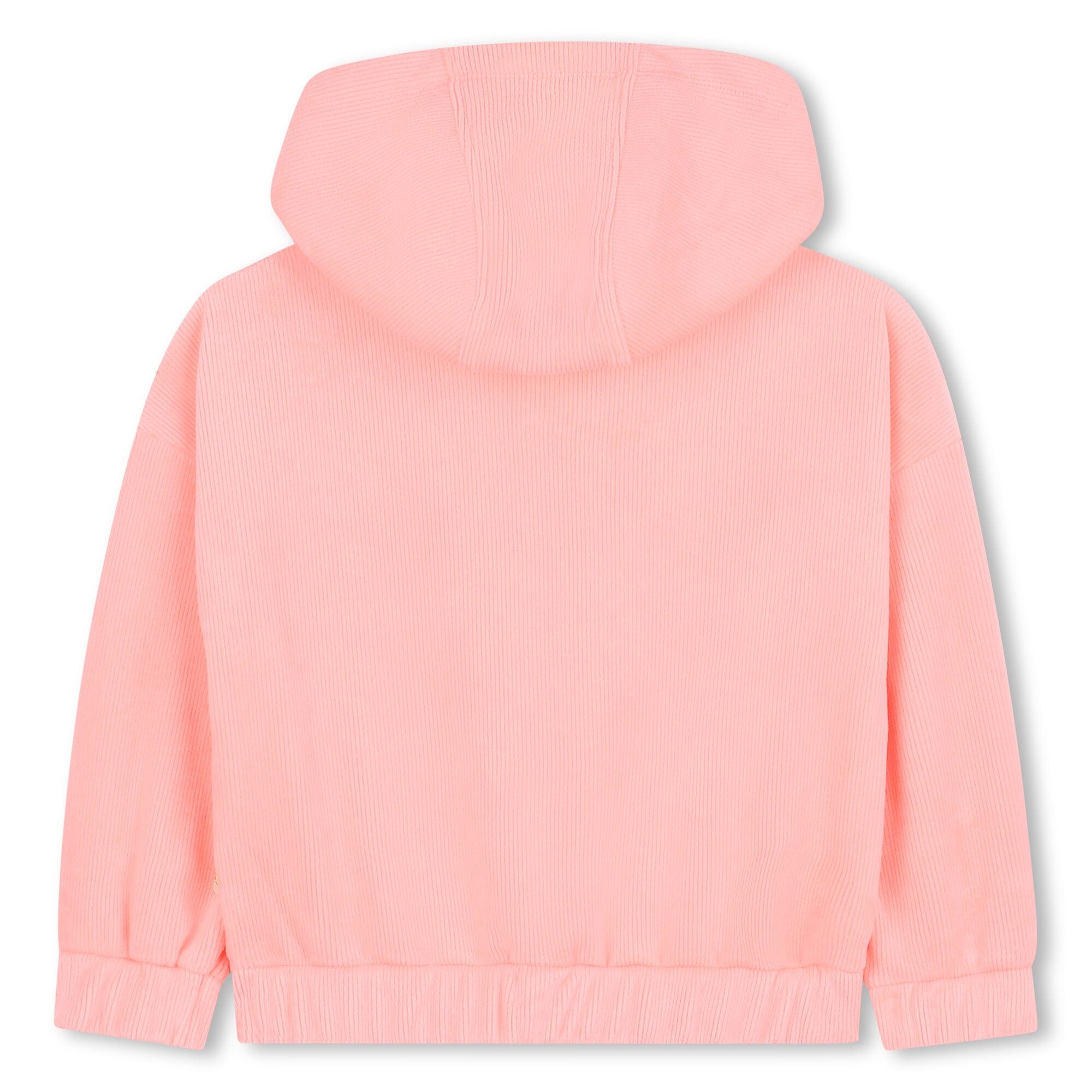 BILLIEBLUSH Kapuzenpullover Rosa Fein-Cord-Optik mit Stern & Diamant Hoodie Billieblush 