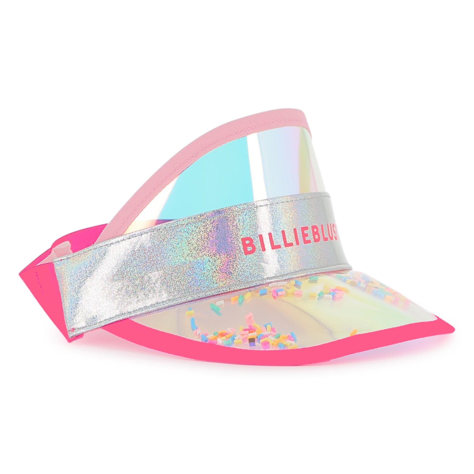 Billieblush Kids Visor „Transparent Confetti“ – Weiß Sonnenhut Billieblush 52 cm ( 4-6 Jahre ) 