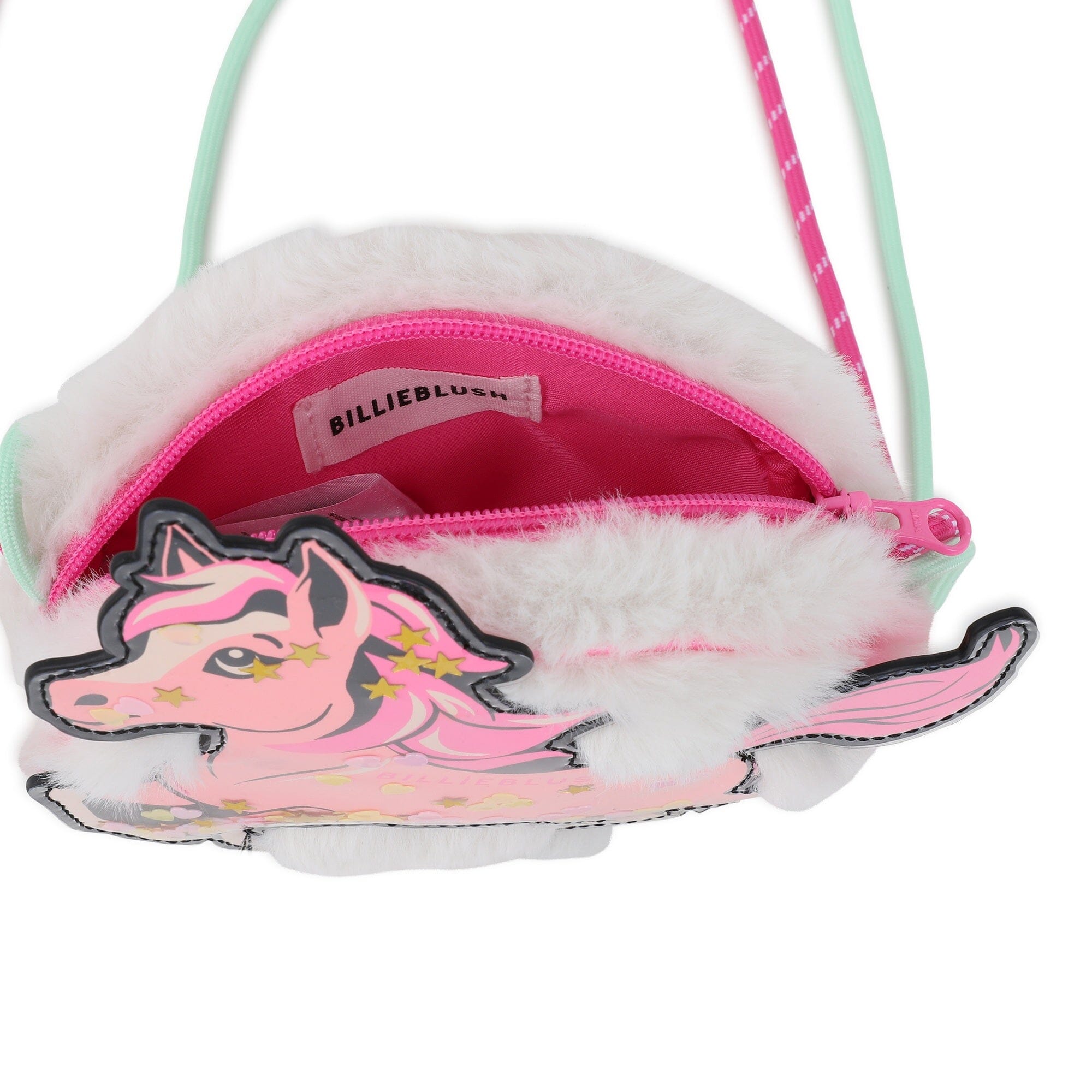 BILLIEBLUSH kleine Handtasche Pferde-Motiv mit Glitzer Handtasche Billieblush 