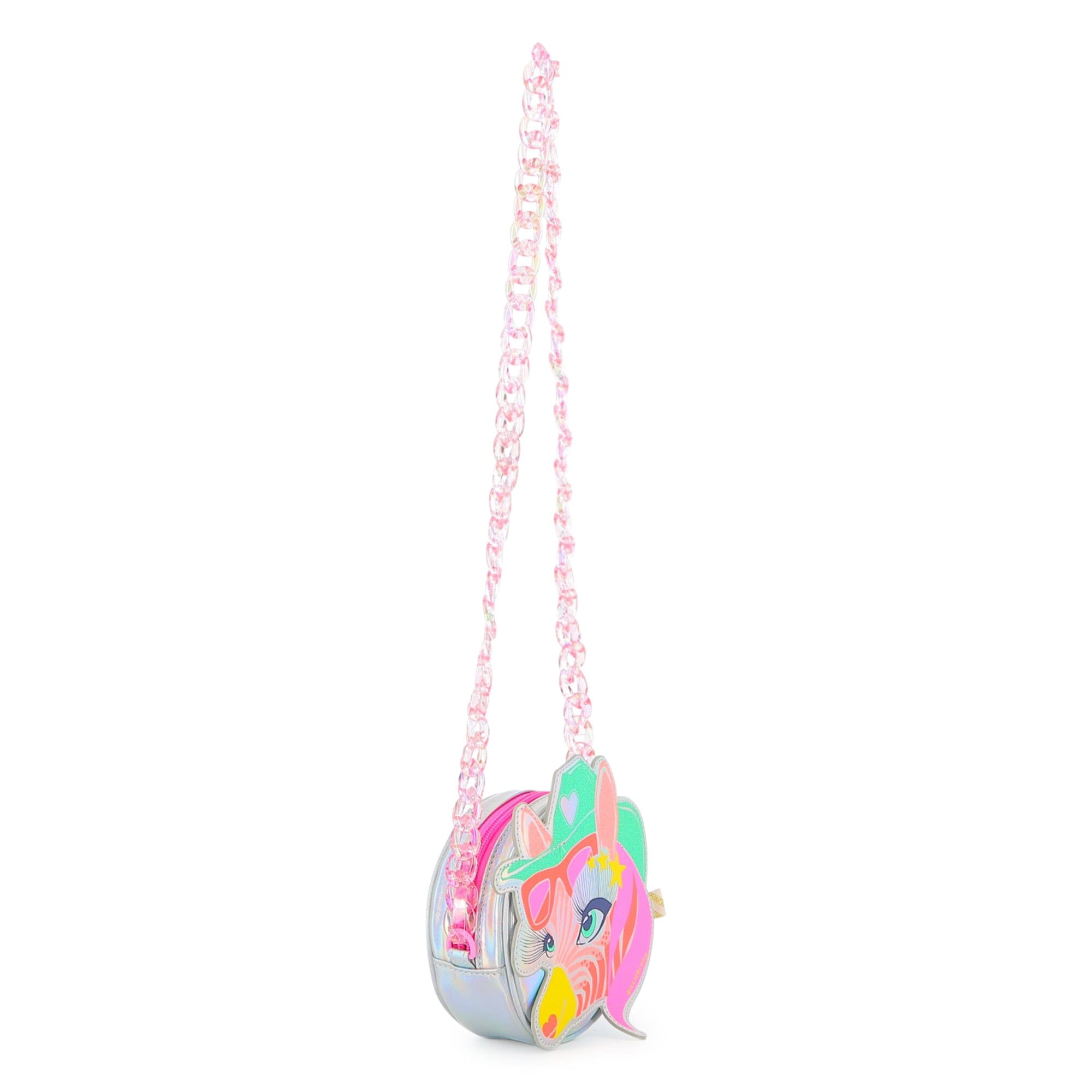 BILLIEBLUSH kleine Handtasche Zebra-Motiv mit Glitzer & Neon Handtasche Billieblush 