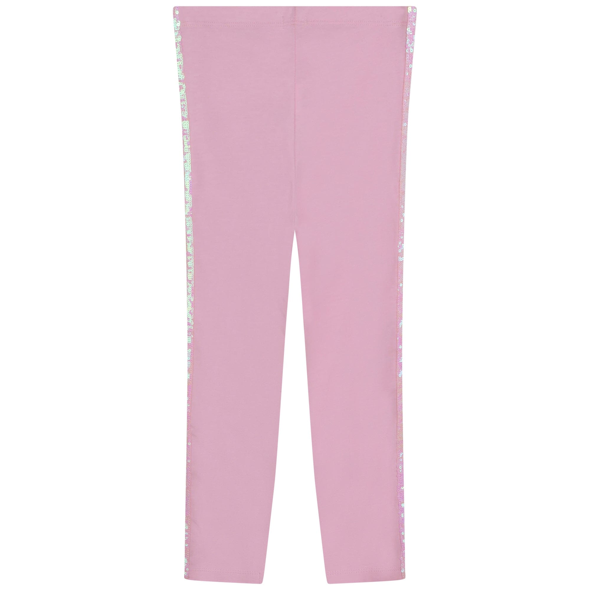 Billieblush Leggings rosa mit Pailletten-Bändern an der Seite Leggings Billieblush 