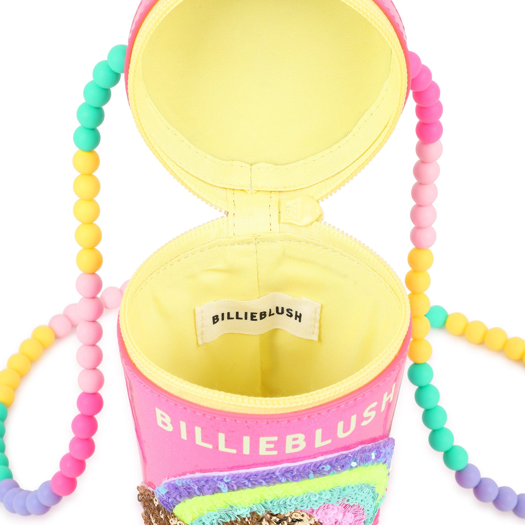 BILLIEBLUSH Milkshake-Handtasche – Becher-Form mit Pailletten Handtasche Billieblush 