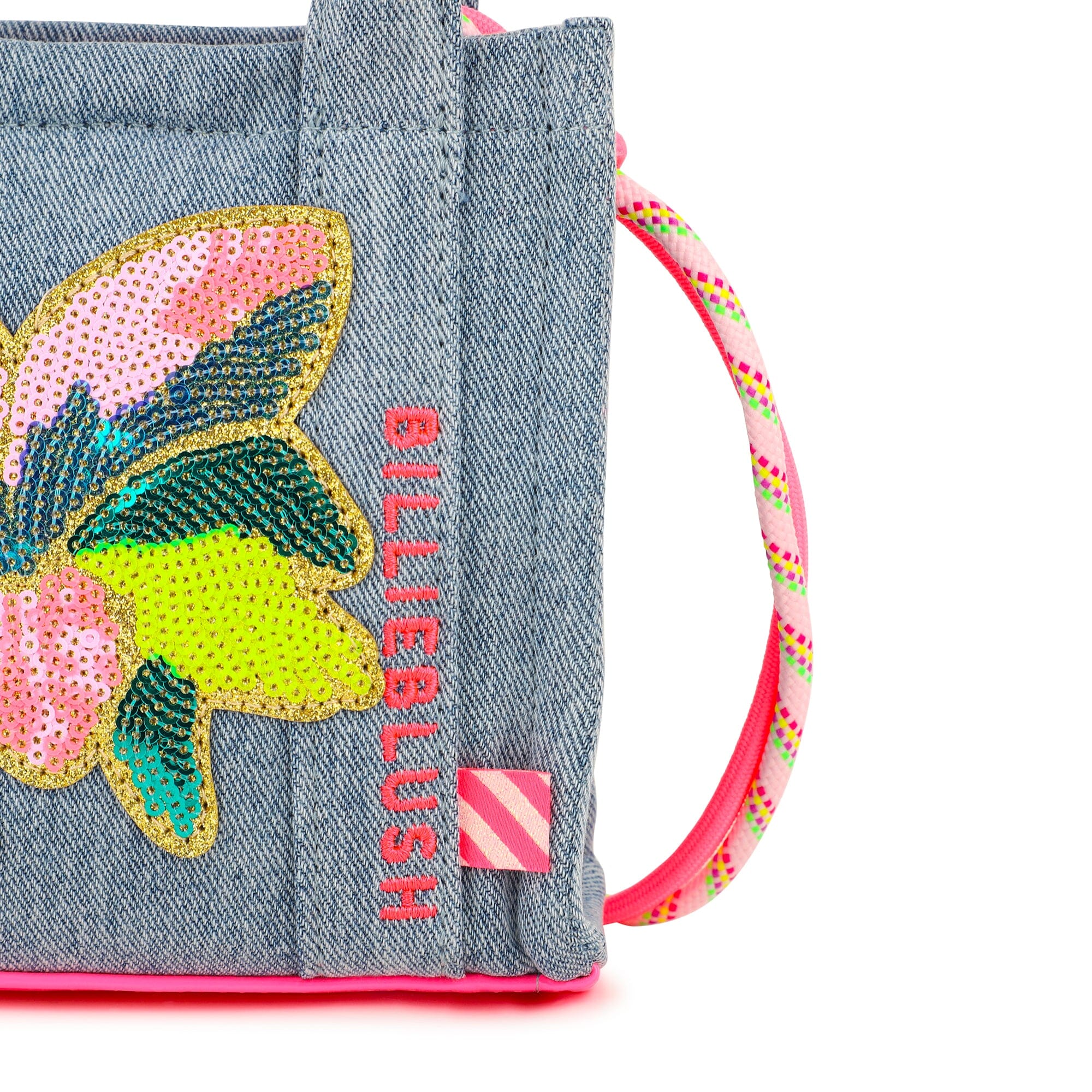 BILLIEBLUSH Mini-Tragetasche – Denim mit Paillettenmotiv Handtasche Billieblush 