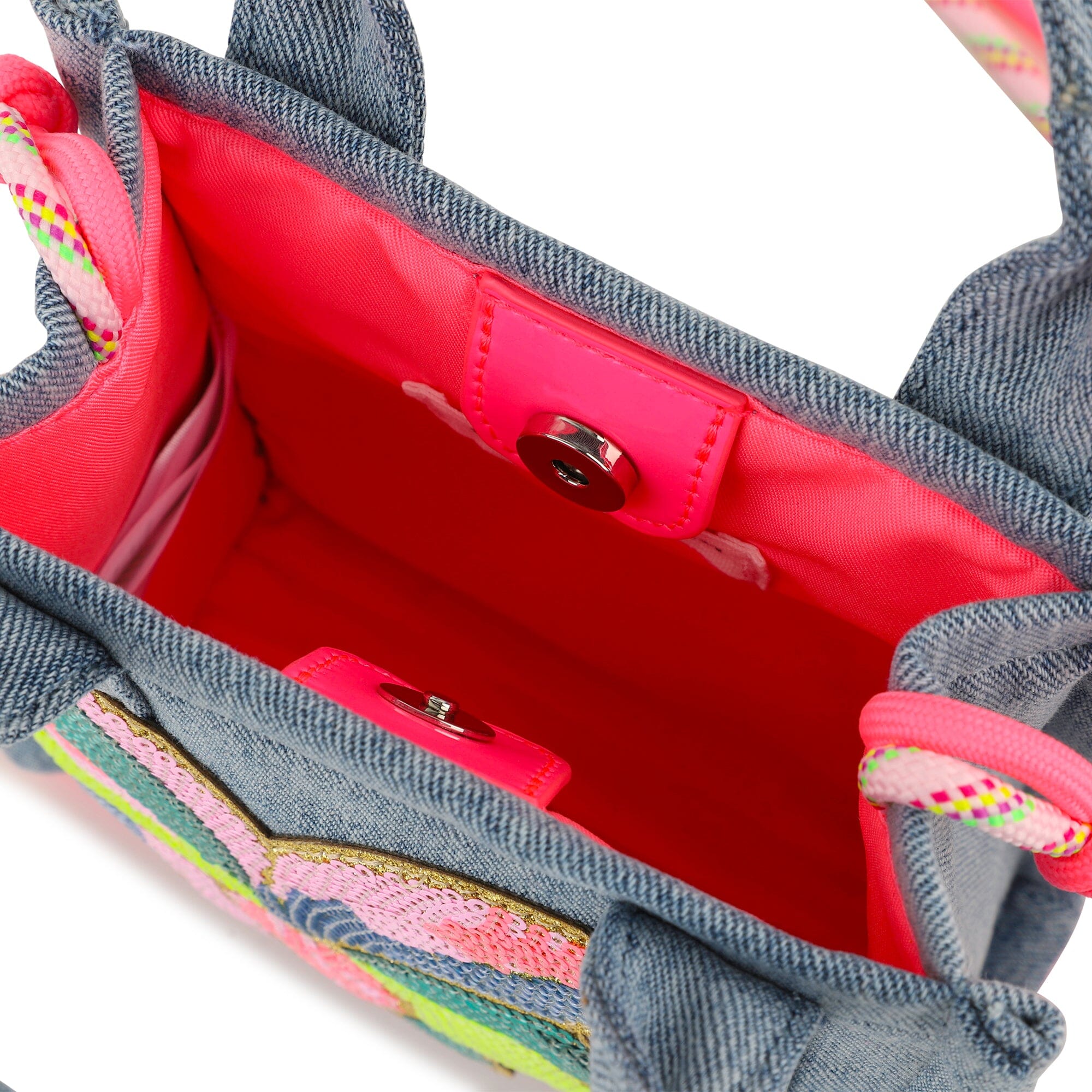 BILLIEBLUSH Mini-Tragetasche – Denim mit Paillettenmotiv Handtasche Billieblush 