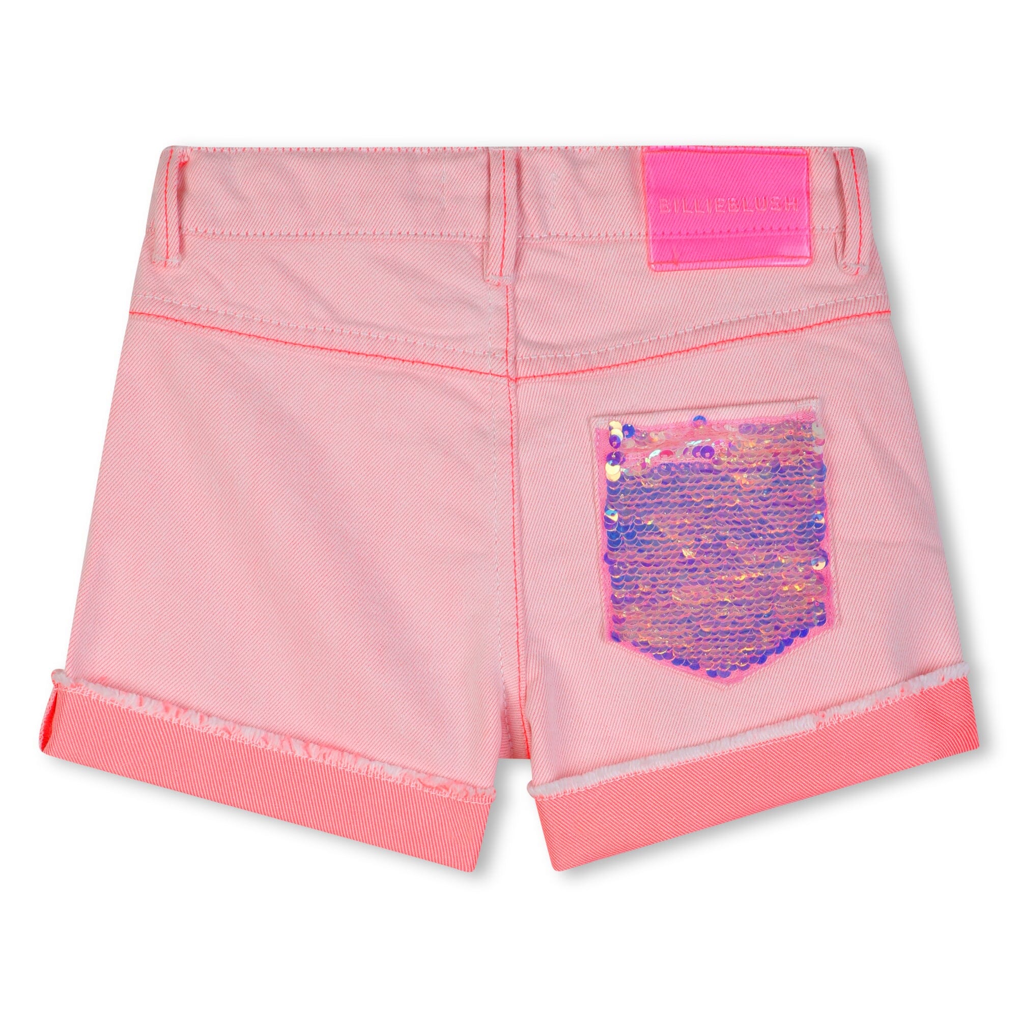 BILLIEBLUSH Shorts mit Pailletten-Tasche – Rosa Laune für aktive Tage. Shorts Billieblush 